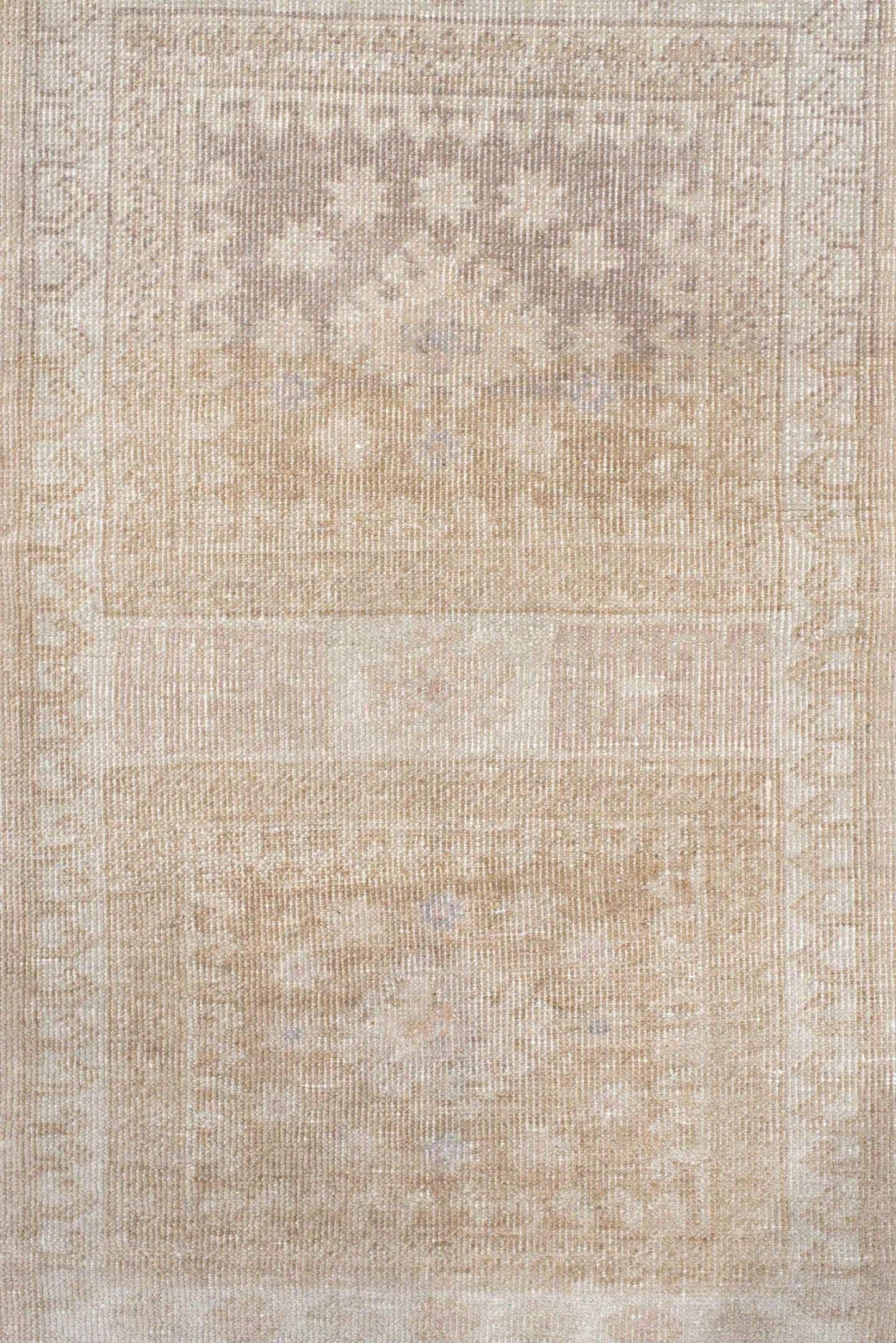 3' x 5' one-of-a-kind handmade antique Sparta small size rug. Color palette: ivory, taupe, beige, charcoal, greige, gray