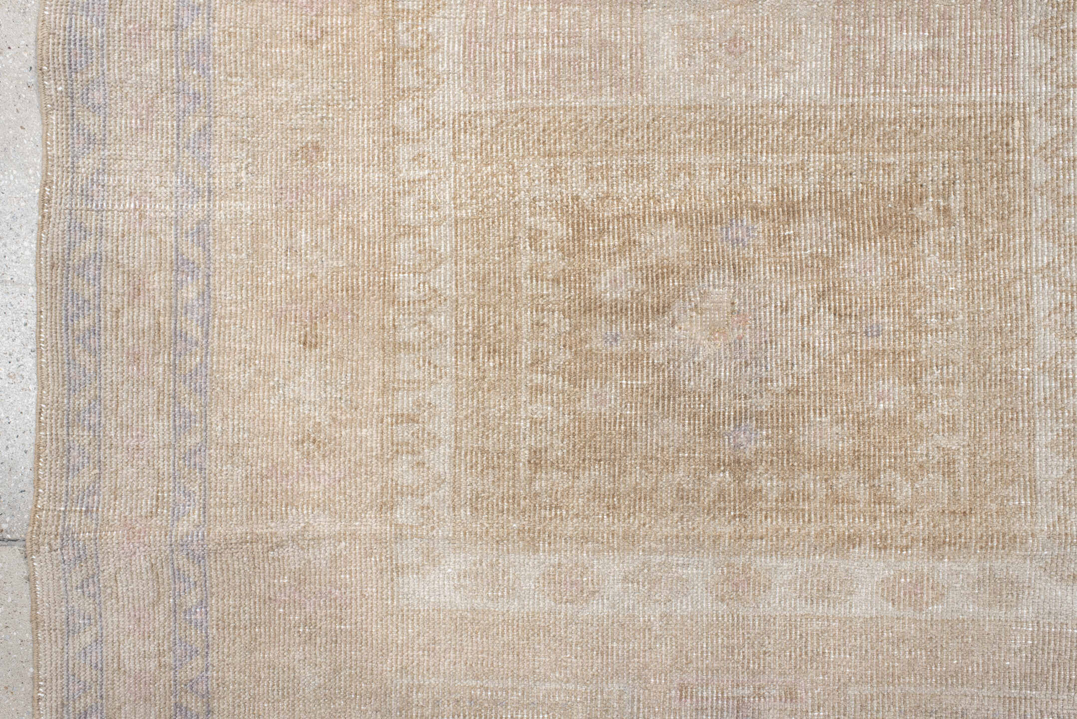 3' x 5' one-of-a-kind handmade antique Sparta small size rug. Color palette: ivory, taupe, beige, charcoal, greige, gray