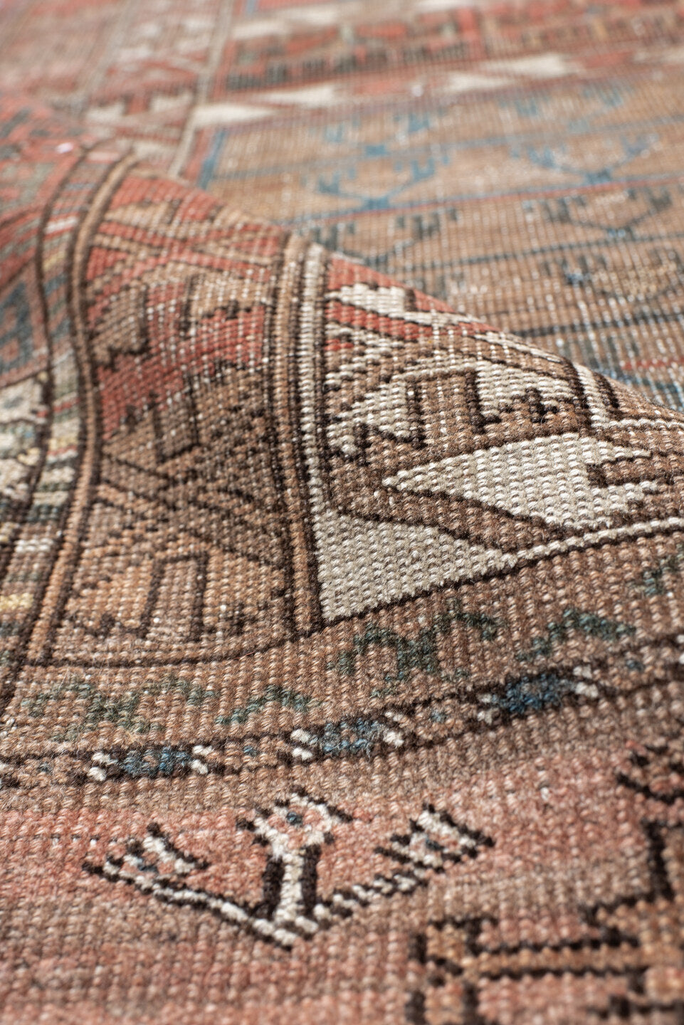 4' x 5' one-of-a-kind handmade vintage Bokara small size rug. Color palette: black, brown, dim gray, gray, light gray