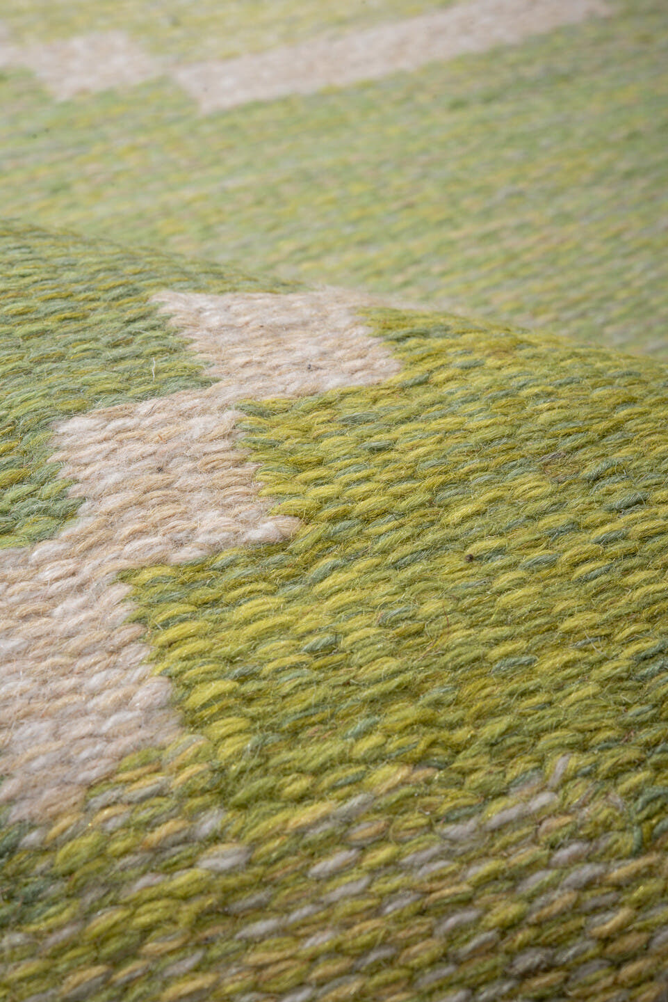 5' x 7' one-of-a-kind handmade antique Rollaken rug. Color palette: sage, pale_green, charcoal, ivory, pale_blue