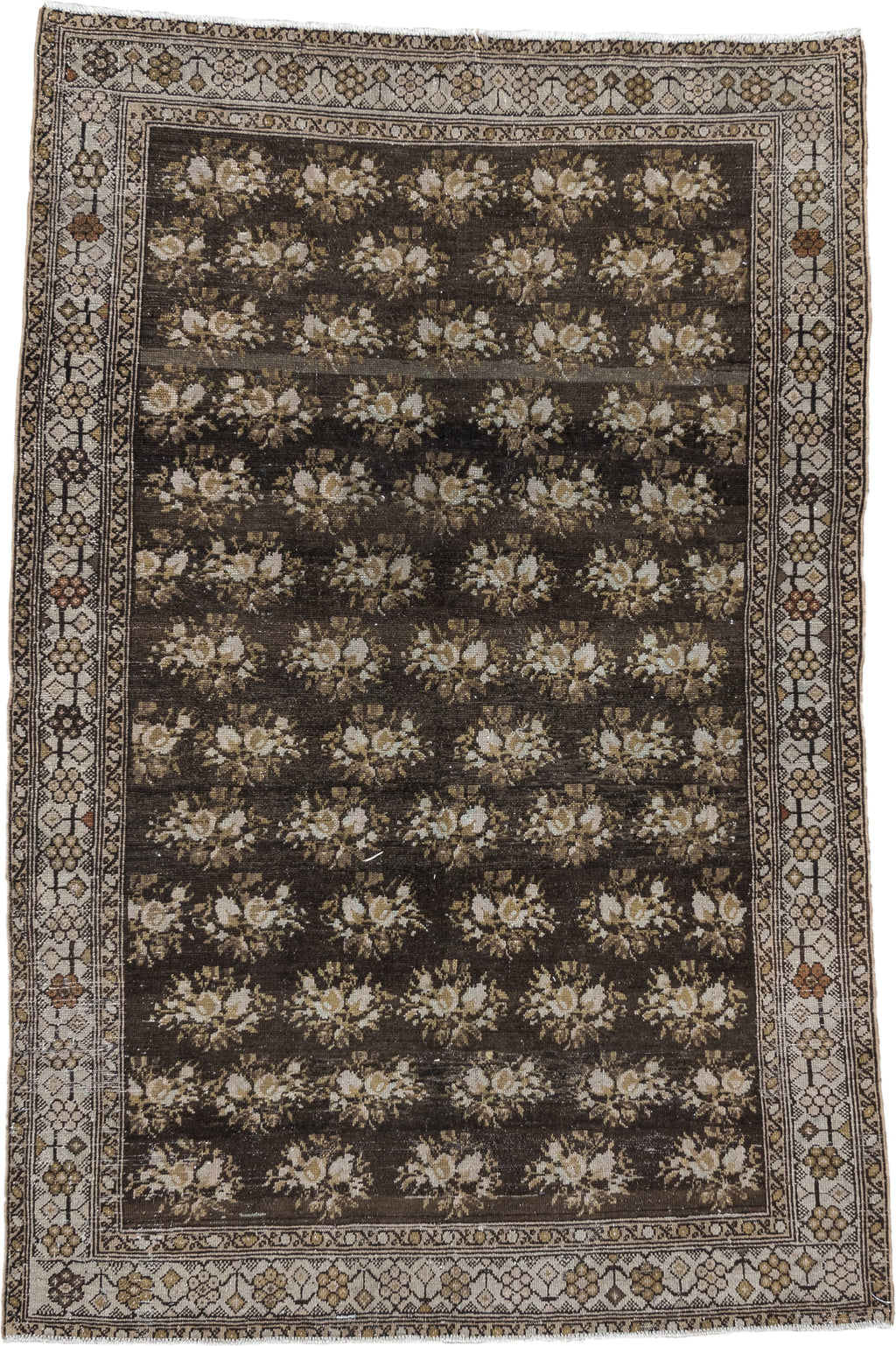 Vintage Area Rug 4x7, Brown | Rug Styling
