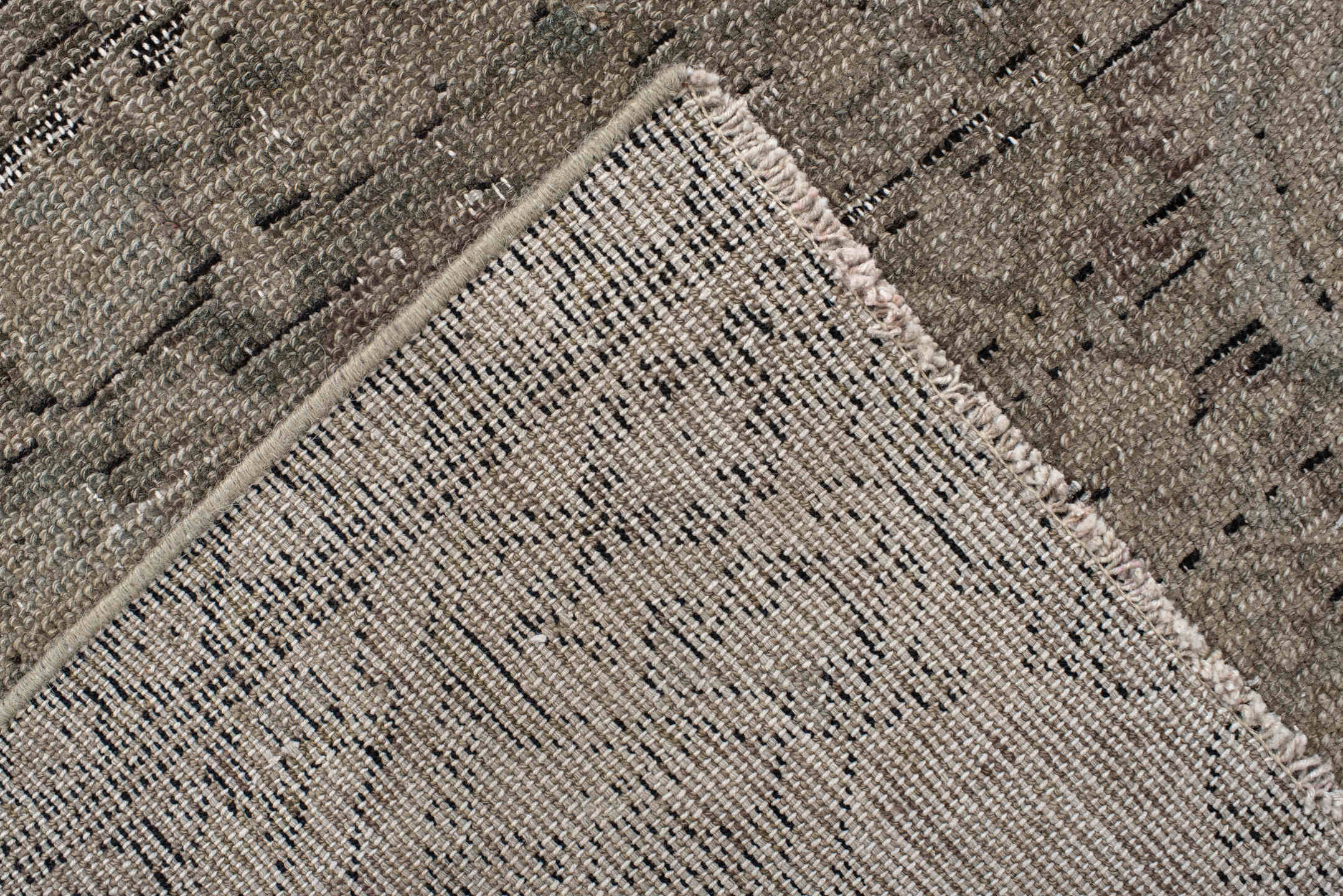 5' x 9' one-of-a-kind handmade vintage Malayer medium size rug. Color palette: taupe, beige, charcoal, ivory, greige, gray