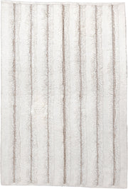 4' x 6' one-of-a-kind handmade vintage Scadinavian small size rug. Color palette: ivory, cream, taupe, beige, gray