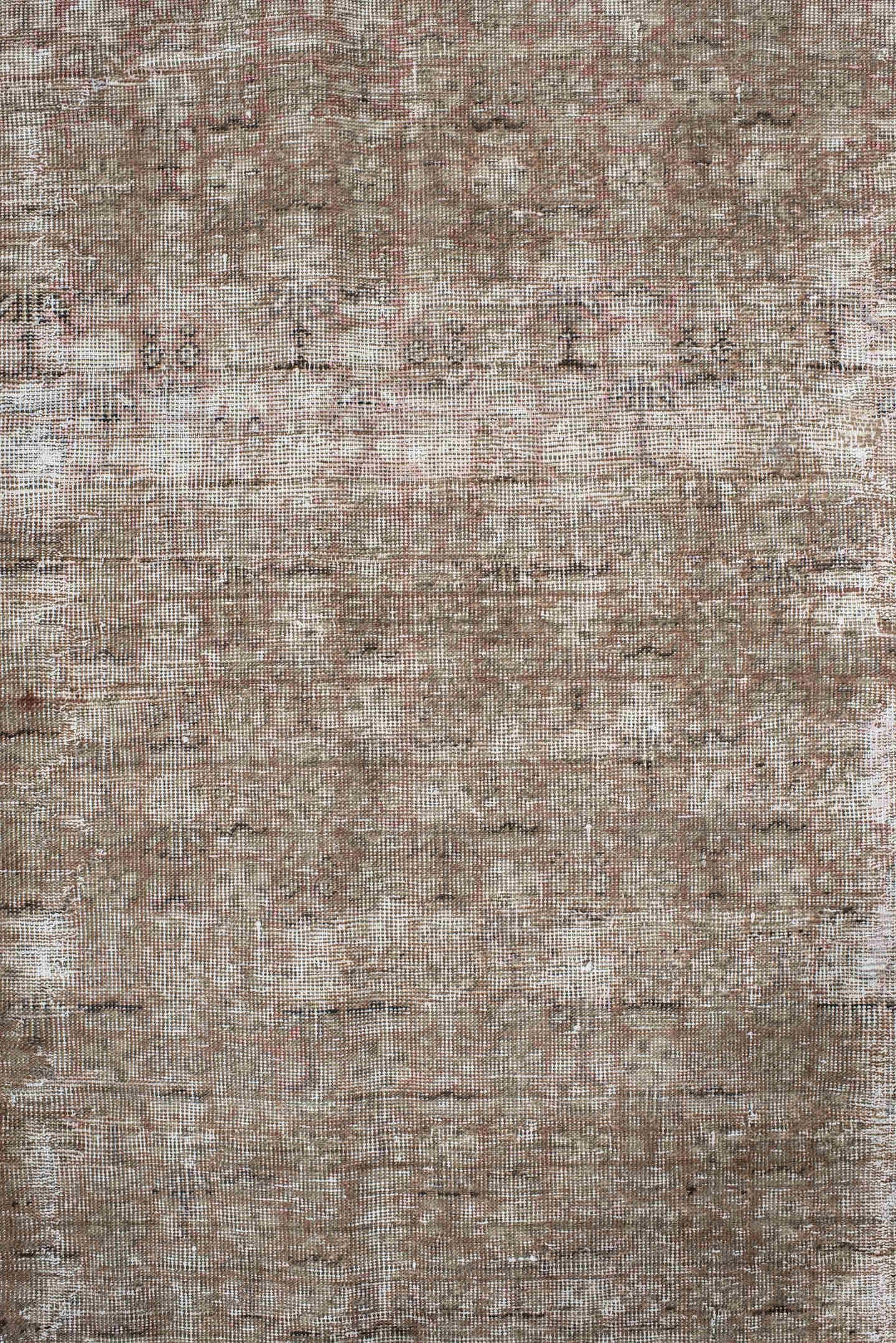 8' x 13' one-of-a-kind handmade vintage Sivas large size rug. Color palette: taupe, beige, ivory, camel, rose, charcoal