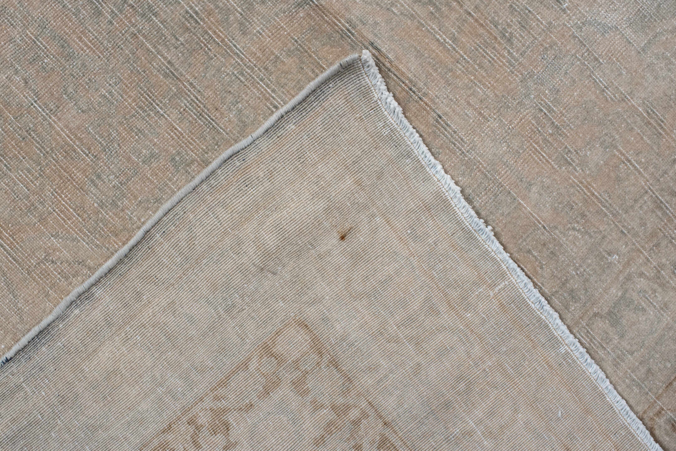 9' x 12' one-of-a-kind handmade antique Tabriz large size rug. Color palette: ivory, pale blue, beige, cream, taupe