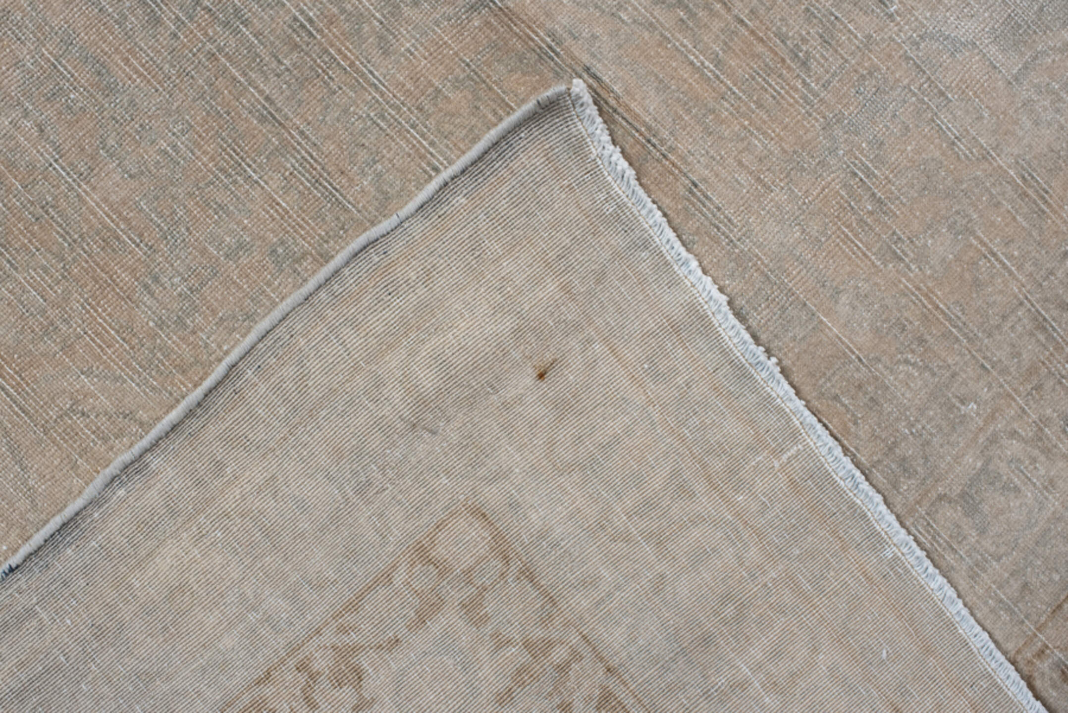 9' x 12' one-of-a-kind handmade vintage Tabriz large size rug. Color palette: light gray, off-white, gray, brown, dark gray