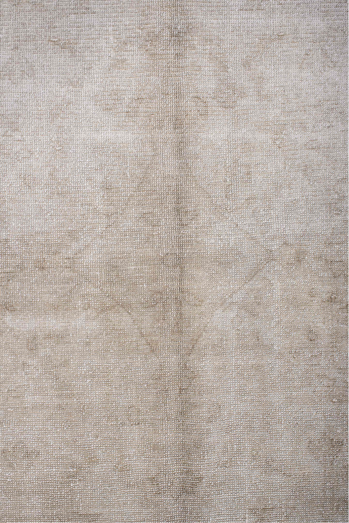 10' x 13' one-of-a-kind handmade vintage Oushak large size rug. Color palette: dark gray, gray, light gray, off-white