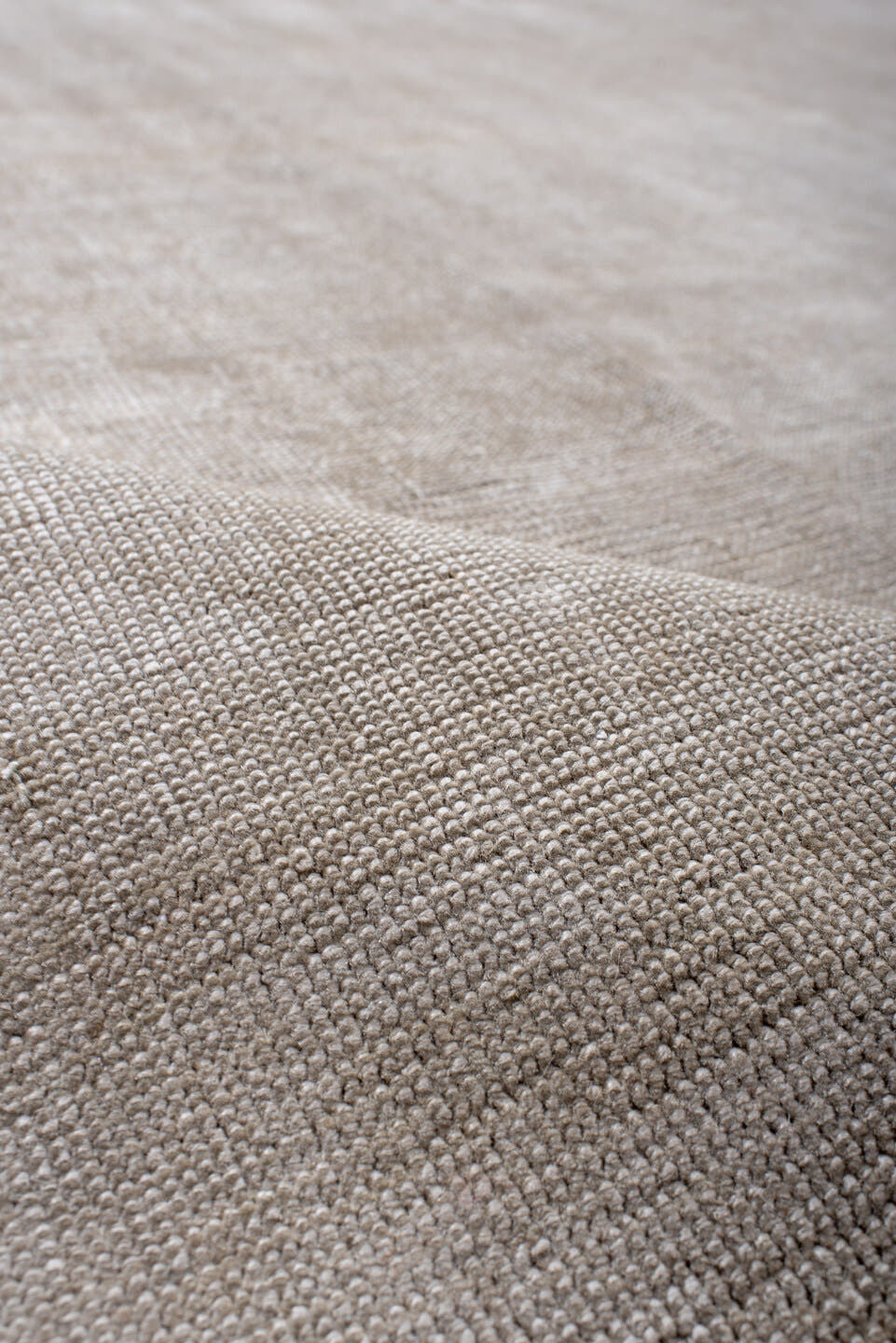 10' x 13' one-of-a-kind handmade vintage Oushak large size rug. Color palette: ivory, taupe, beige, cream, sand, pale gray