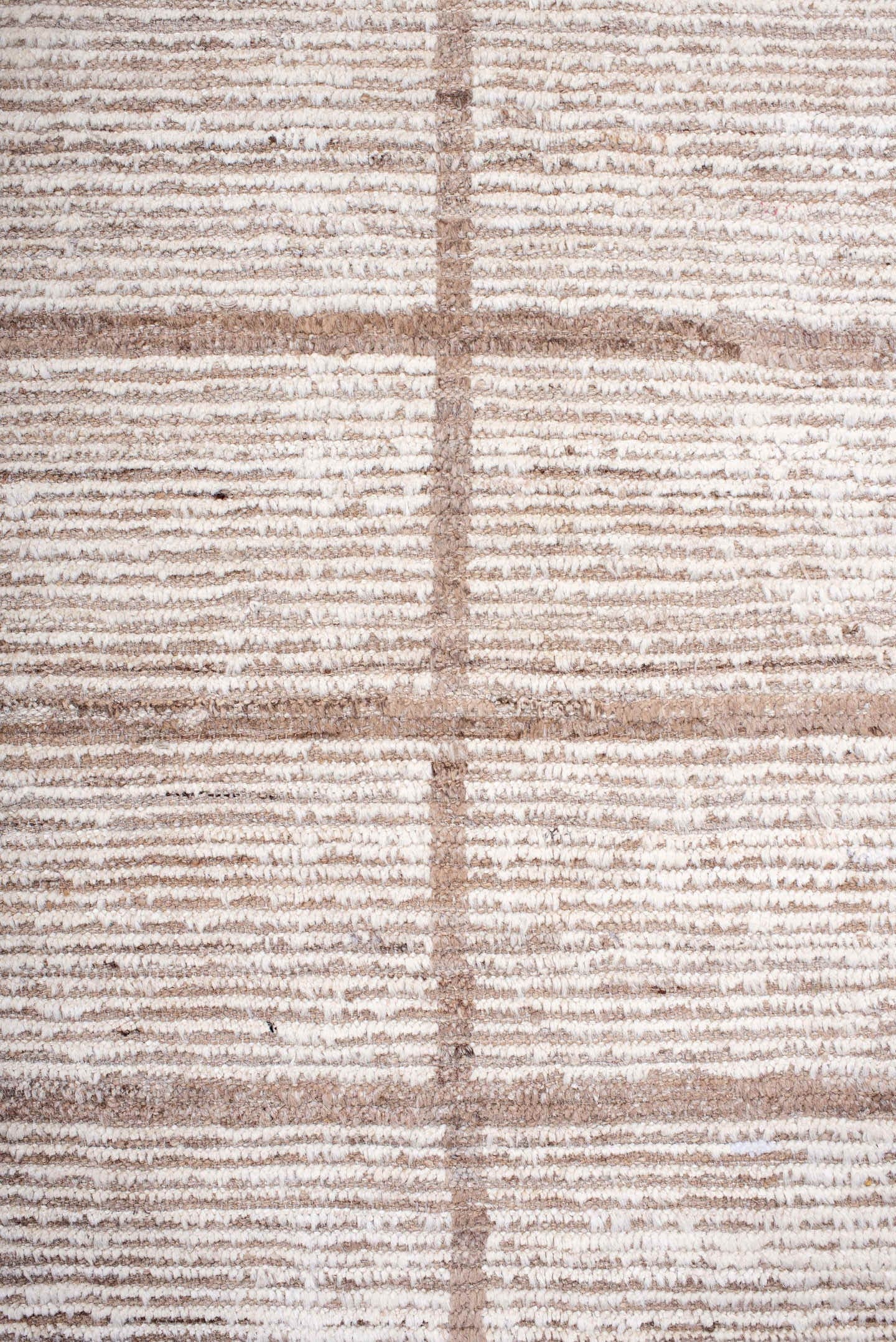8' x 10' one-of-a-kind handmade vintage Tulu large size rug. Color palette: ivory, taupe, beige, camel, brown, gray