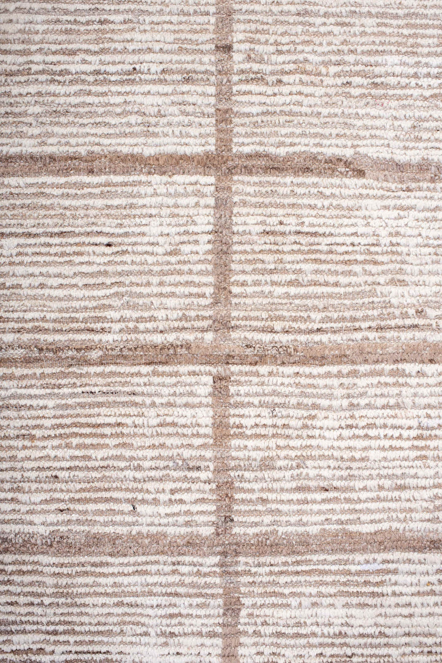 8' x 10' one-of-a-kind handmade vintage Tulu large size rug. Color palette: ivory, taupe, beige, camel, brown, gray