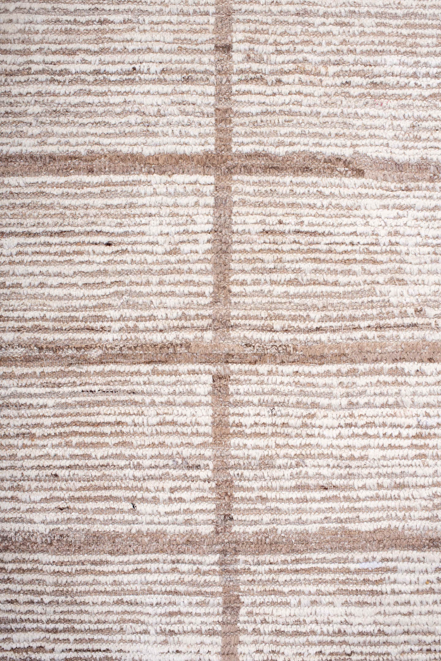 8' x 10' one-of-a-kind handmade vintage Tulu large size rug. Color palette: ivory, taupe, beige, camel, brown, gray