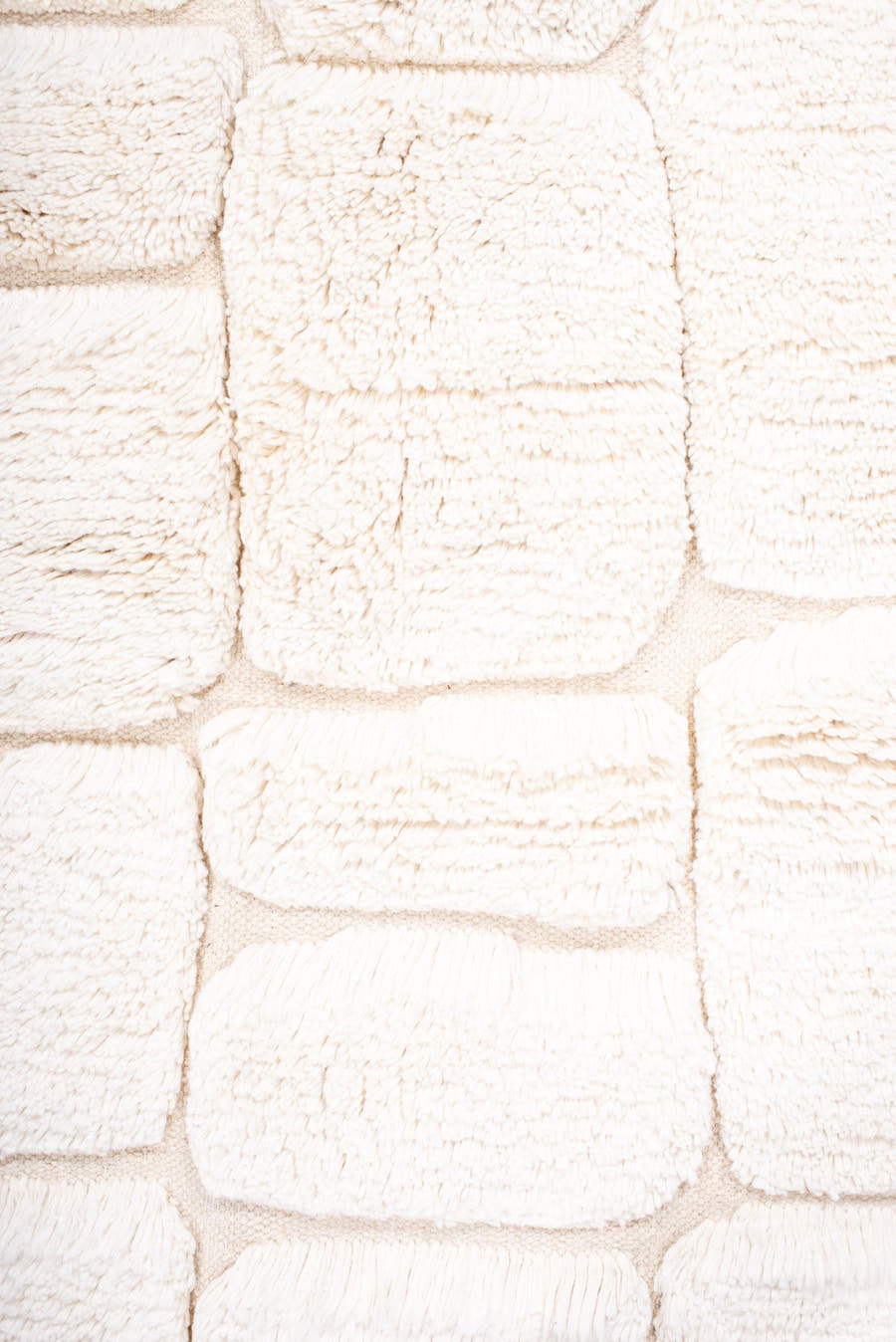 5' x 7' one-of-a-kind handmade vintage Moroccan medium size rug. Color palette: ivory, cream, beige