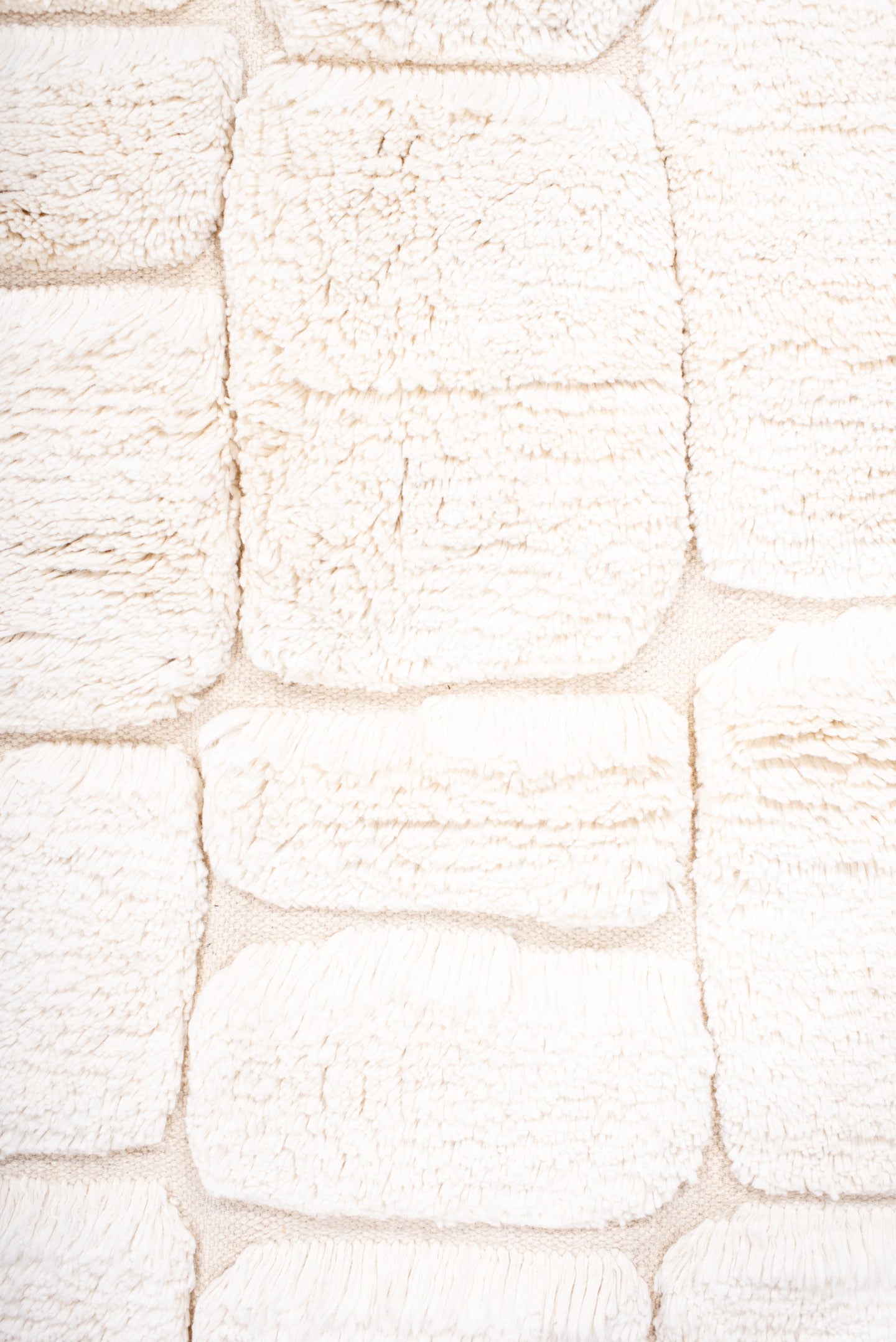 5' x 7' one-of-a-kind handmade vintage Moroccan medium size rug. Color palette: ivory, cream, beige