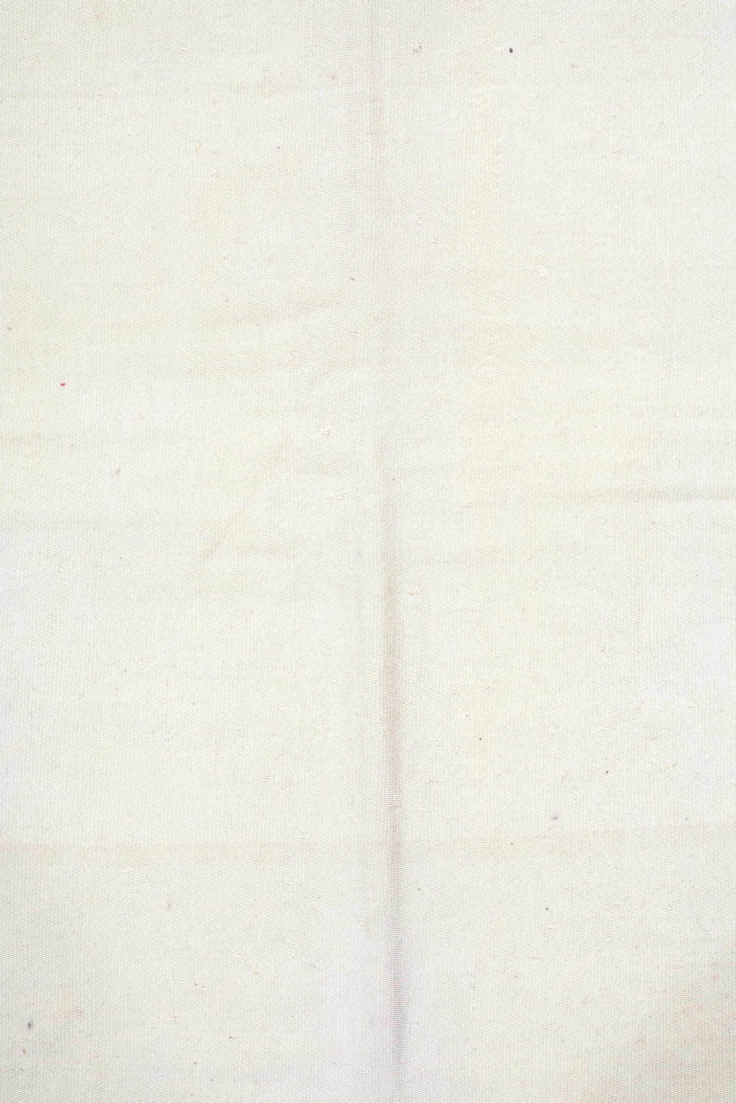 11' x 13' one-of-a-kind handmade vintage Kilim oversize rug. Color palette: ivory, cream, taupe, beige, gray