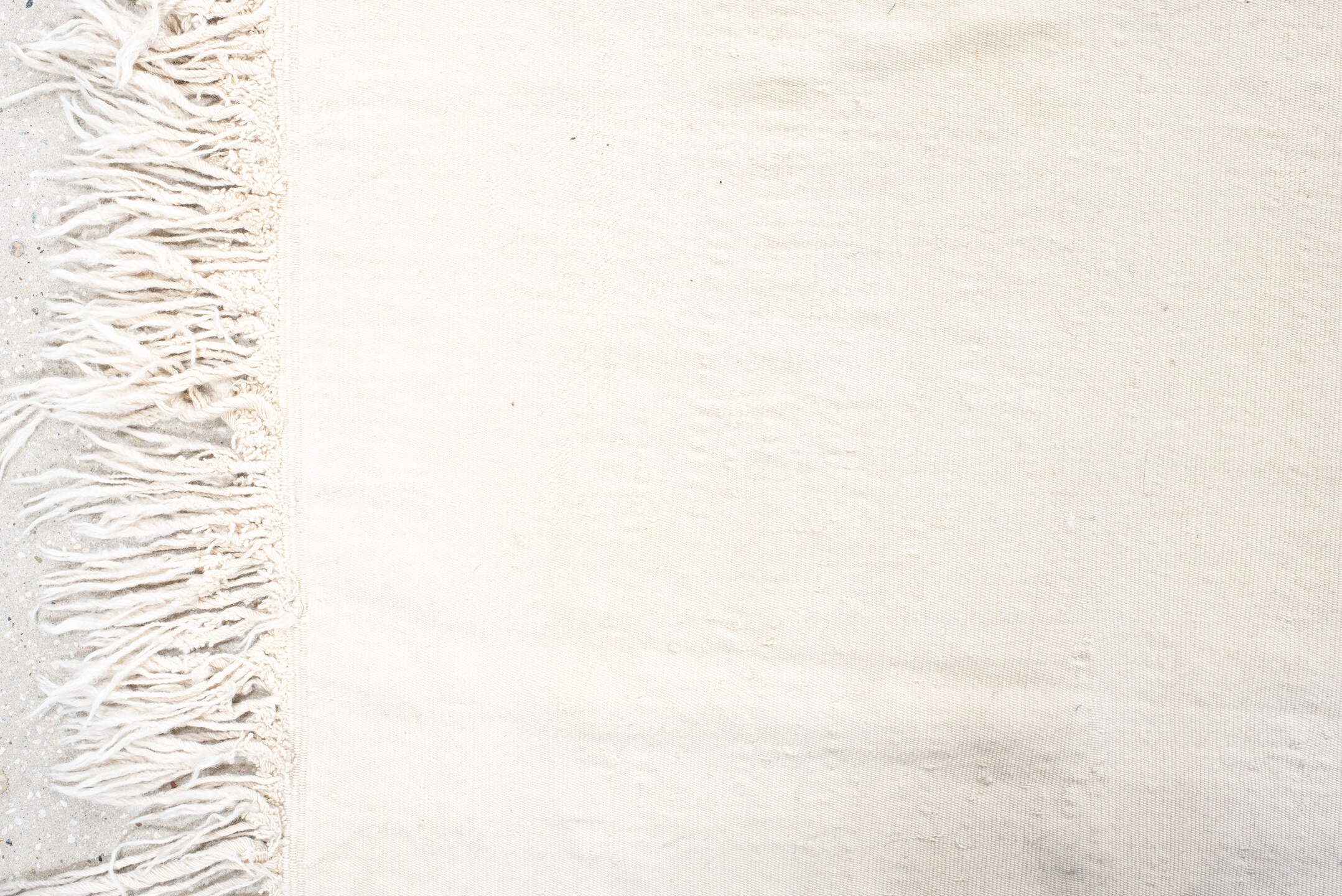 11' x 13' one-of-a-kind handmade vintage Kilim oversize rug. Color palette: ivory, cream, taupe, beige, gray