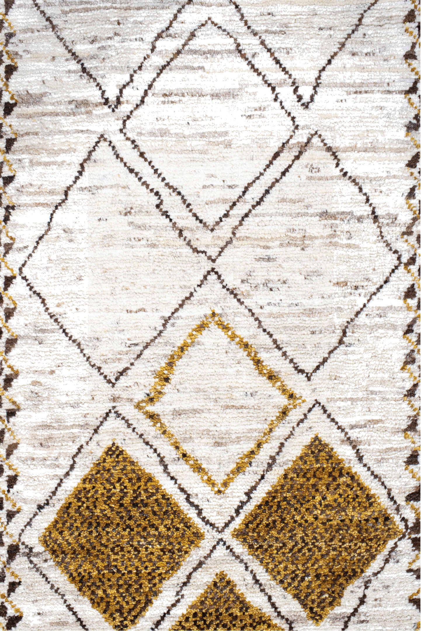 2' x 9' one-of-a-kind handmade vintage Moroccan runner rug. Color palette: black, brown, gainsboro, gray, light gray