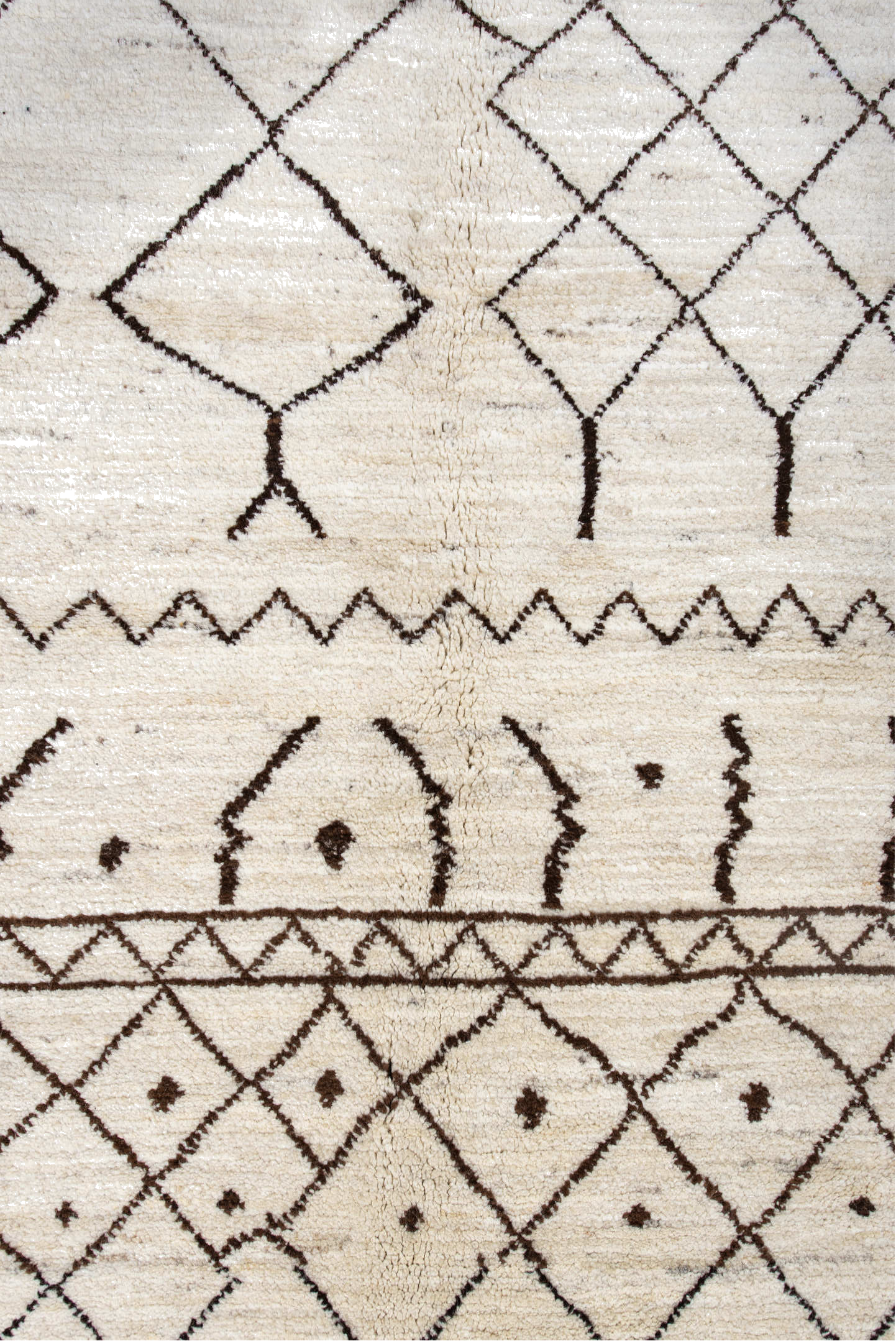 5' x 6' one-of-a-kind handmade vintage Moroccan rug. Color palette: antiquewhite, black, blue, brown, burlywood, dark gray