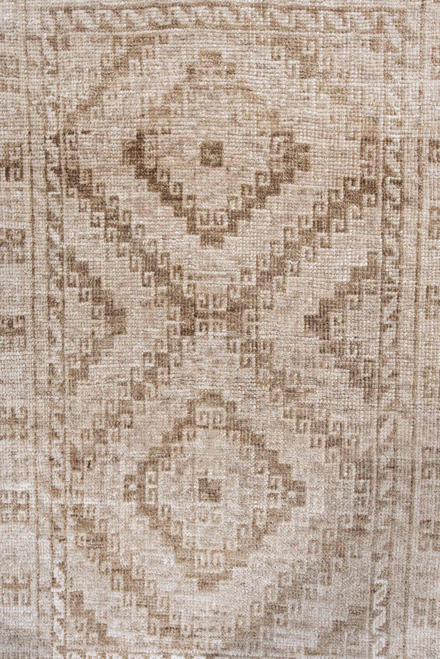 2' x 3' one-of-a-kind handmade antique Belouch small size rug. Color palette: ivory, taupe, beige, camel, gray