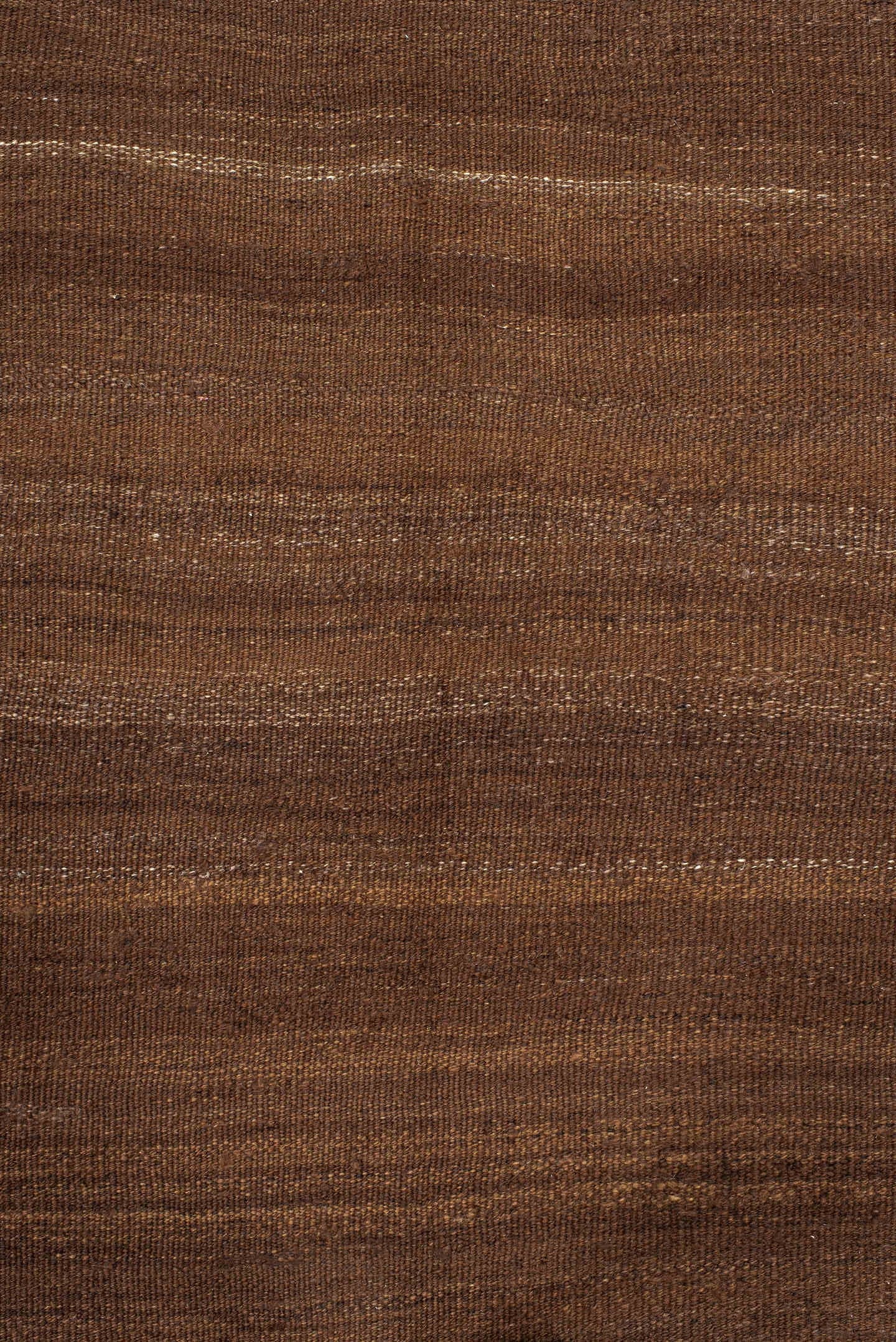11' x 12' one-of-a-kind handmade vintage Kilim oversize rug. Color palette: brown, camel, taupe, walnut, beige, gray