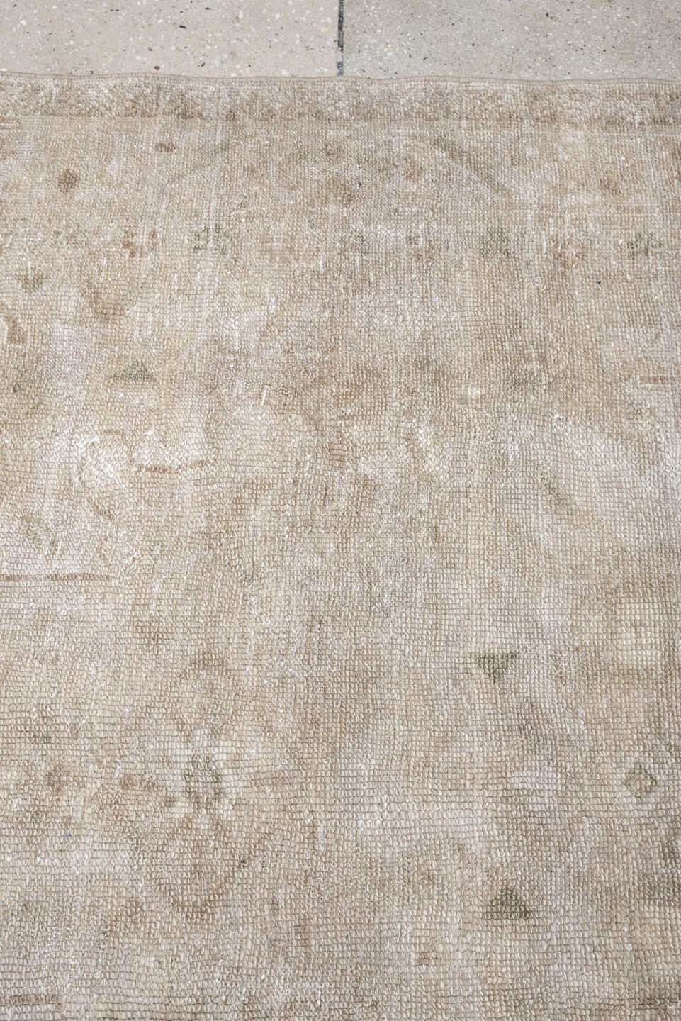 4' x 6' one-of-a-kind handmade antique Hamadan rug. Color palette: ivory, taupe, beige, sand, camel, gray beige, gray