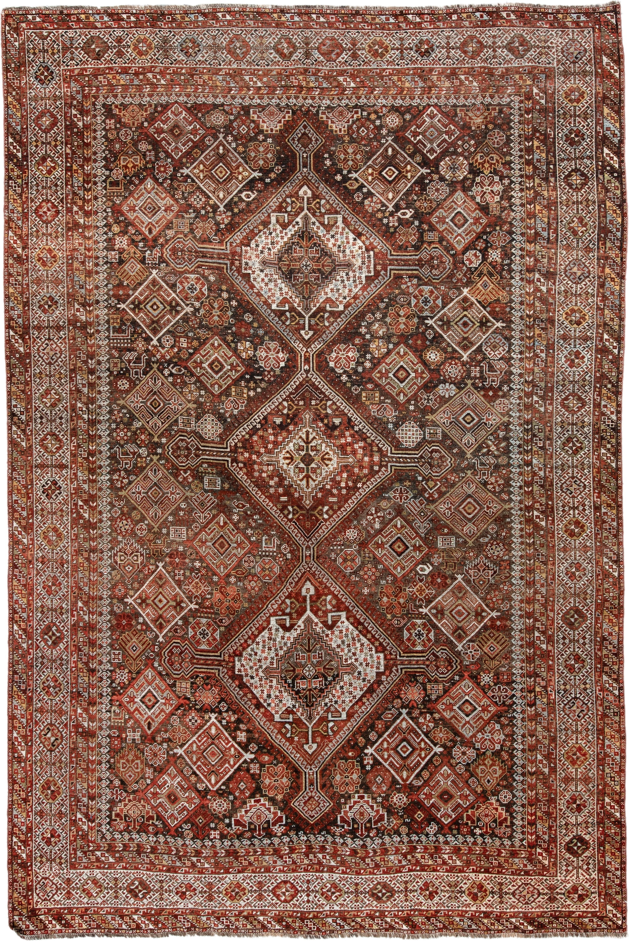 Vintage Shiraz Area Rug 7x10, Rust | Rug Styling