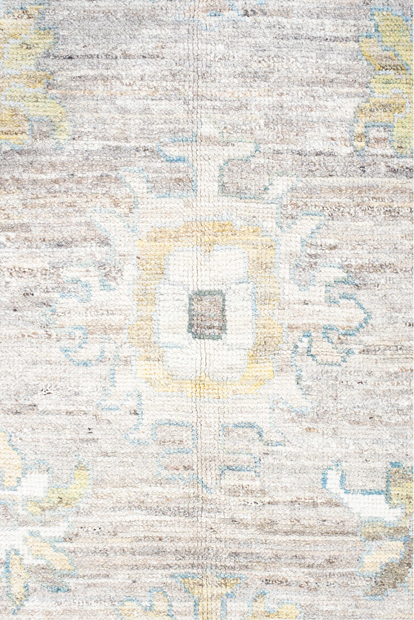 13' x 19' one-of-a-kind handmade vintage Oushak oversize rug. Color palette: antiquewhite, beige, brown, dark gray