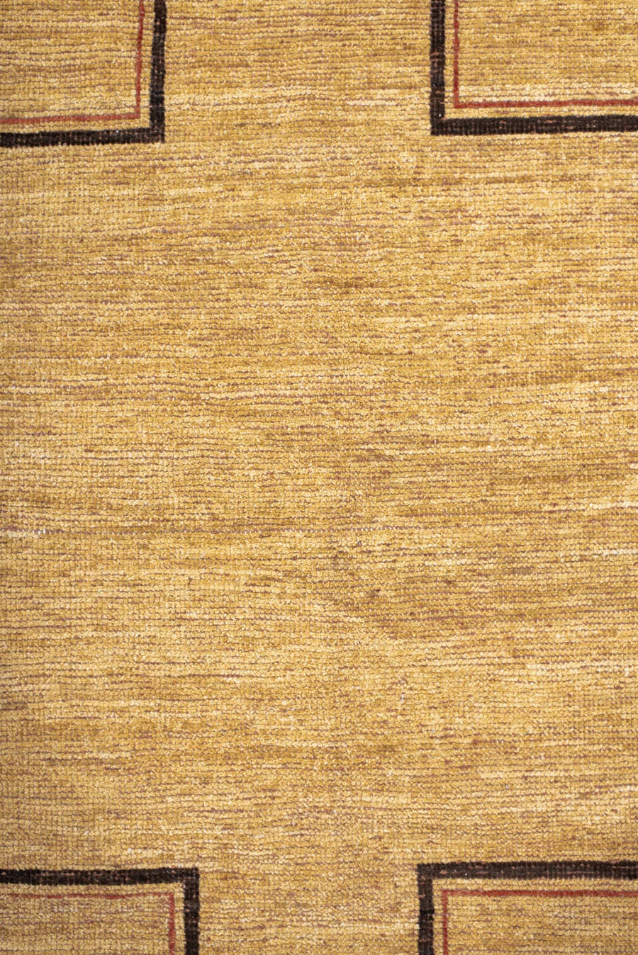 8' x 11' one-of-a-kind handmade vintage Tulu large size rug. Color palette: camel, brown, taupe, rust, beige, gray