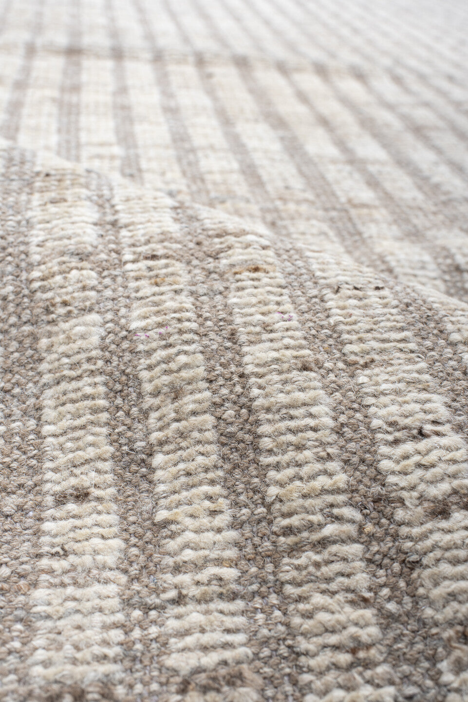 8' x 12' one-of-a-kind handmade vintage Tulu large size rug. Color palette: antiquewhite, gray, light gray, linen, off-white