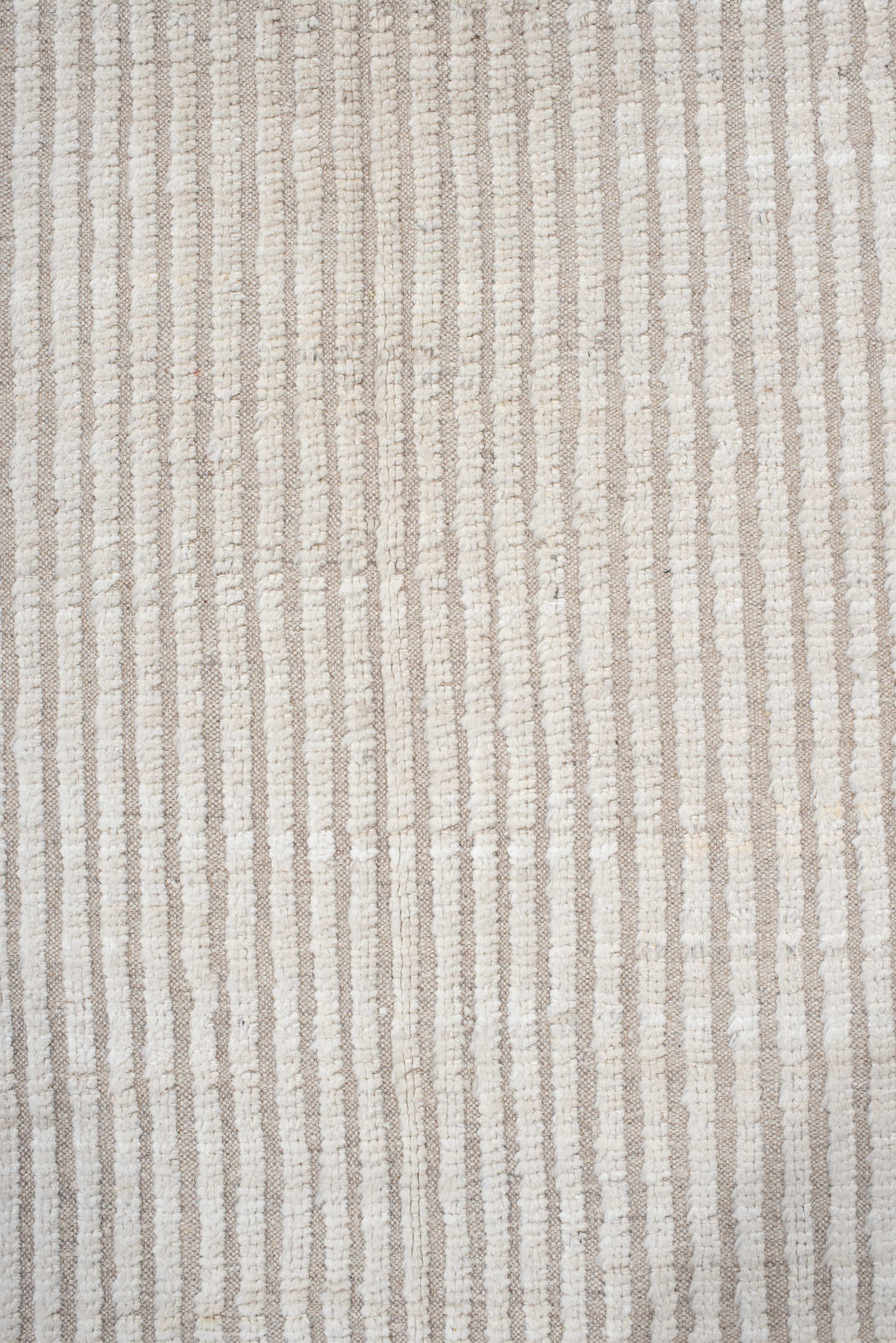 6' x 10' one-of-a-kind handmade vintage Tulu large size rug. Color palette: ivory, beige, cream, taupe, gray