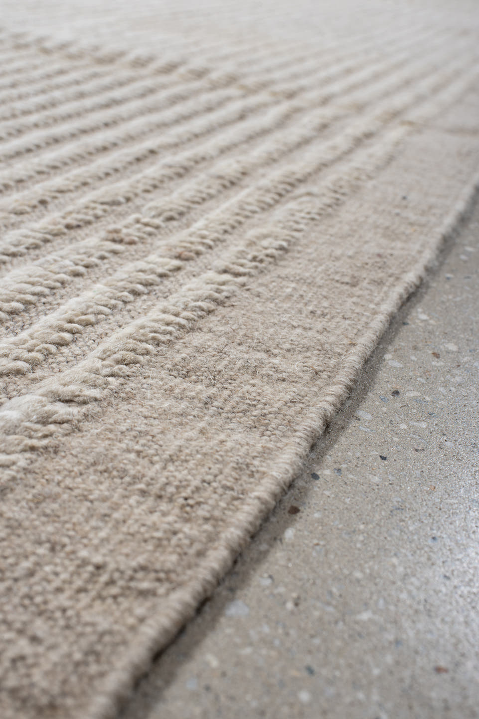 6' x 10' one-of-a-kind handmade vintage Tulu large size rug. Color palette: ivory, beige, cream, taupe, gray