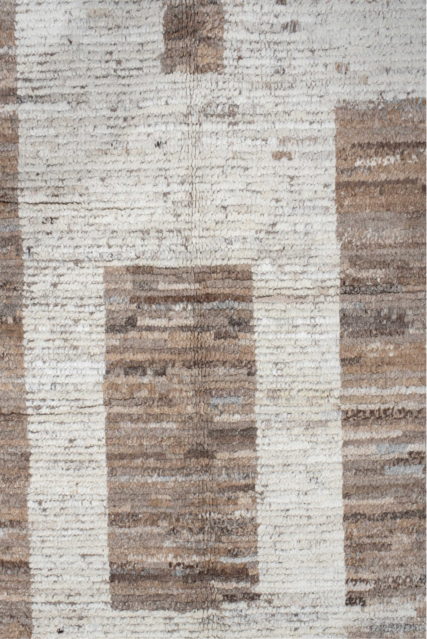 10' x 14' one-of-a-kind handmade vintage Tulu large size rug. Color palette: dark gray, gainsboro, gray, light gray, linen