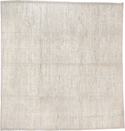 12' x 12' one-of-a-kind handmade vintage Tulu oversize rug. Color palette: ivory, beige, taupe, cream, gray