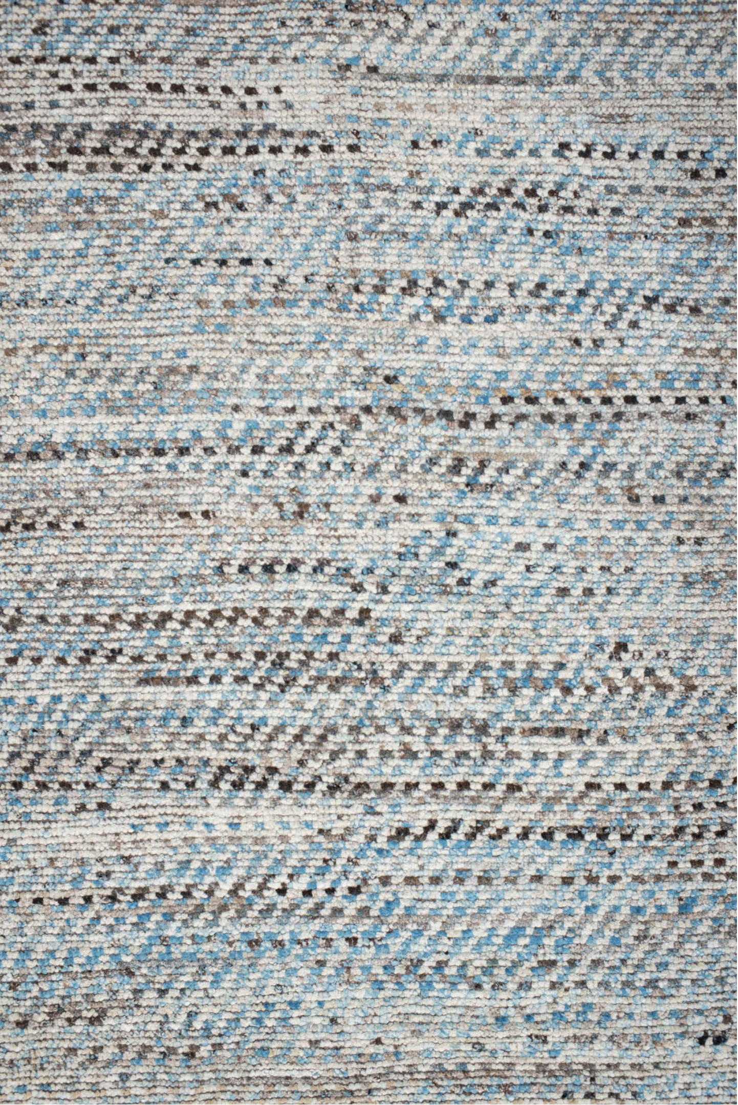 3' x 9' one-of-a-kind handmade vintage Tulu runner rug. Color palette: black, blue, charcoal, dark gray, dim gray, gainsboro