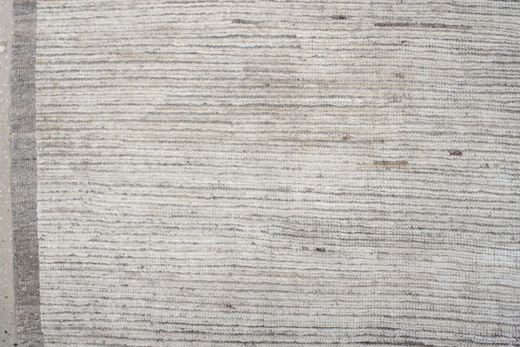 9' x 10' one-of-a-kind handmade vintage Tulu large size rug. Color palette: ivory, taupe, cream, beige, gray