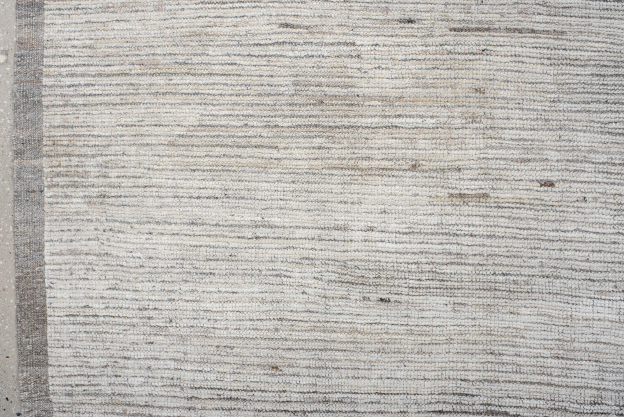 9' x 10' one-of-a-kind handmade vintage Tulu large size rug. Color palette: ivory, taupe, cream, beige, gray