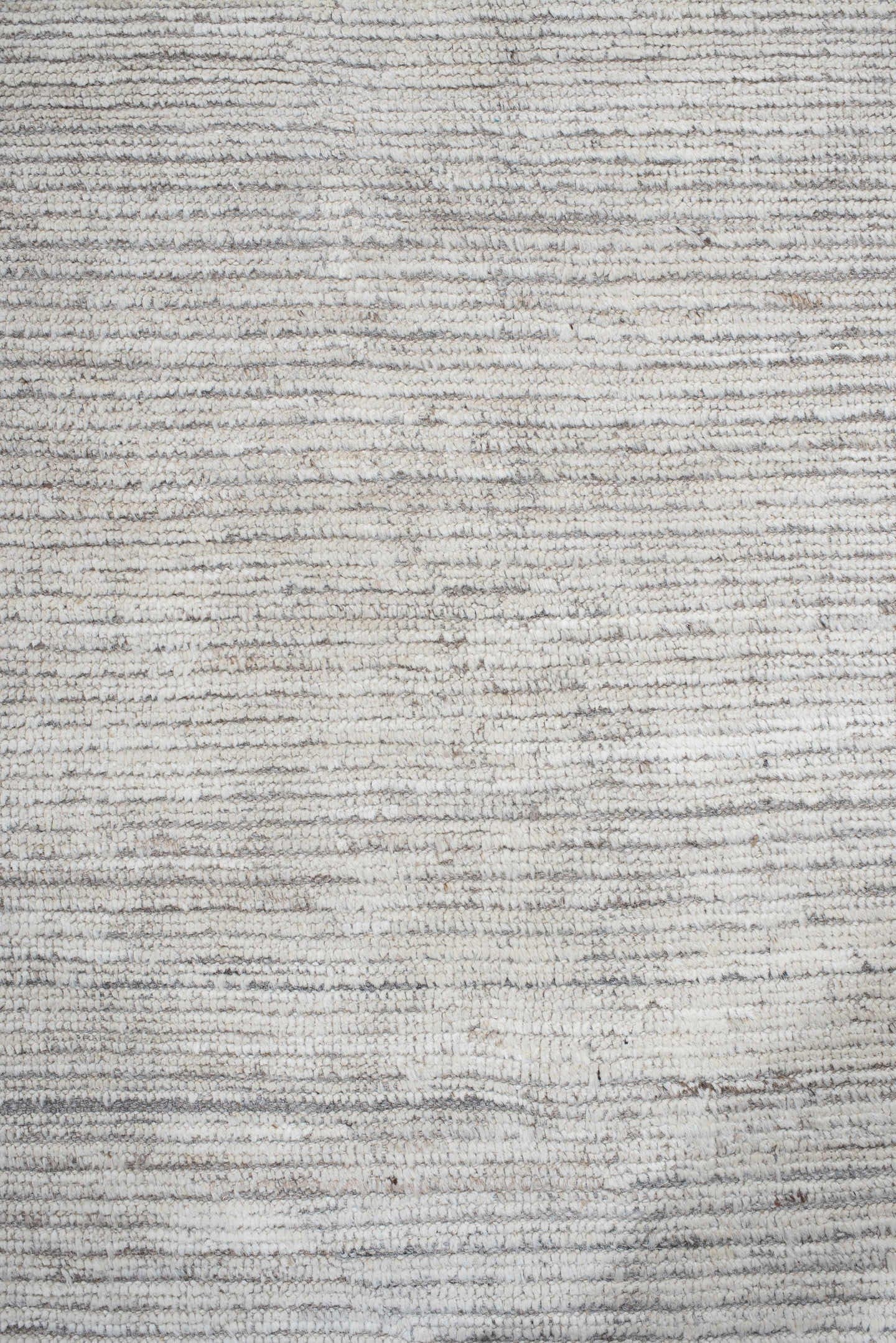 8' x 9' one-of-a-kind handmade vintage Tulu rug. Color palette: ivory, gray, cream, taupe, beige