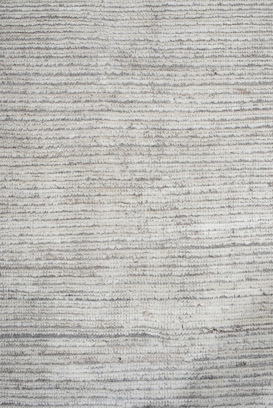 8' x 9' one-of-a-kind handmade vintage Tulu rug. Color palette: ivory, gray, cream, taupe, beige