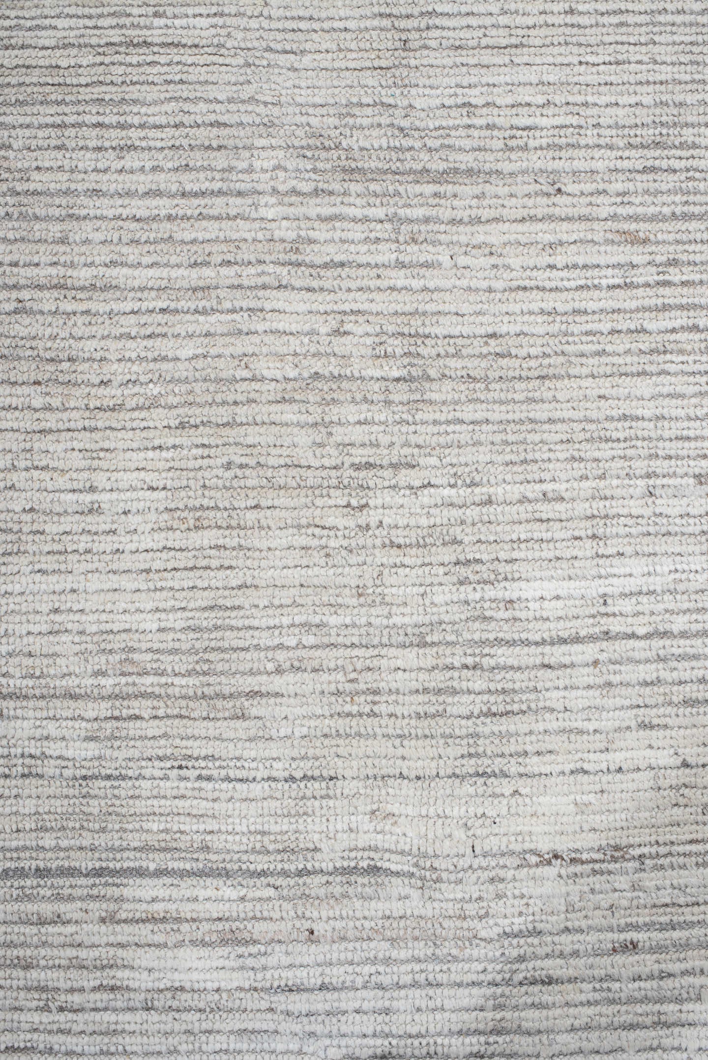 8' x 9' one-of-a-kind handmade vintage Tulu rug. Color palette: ivory, gray, cream, taupe, beige