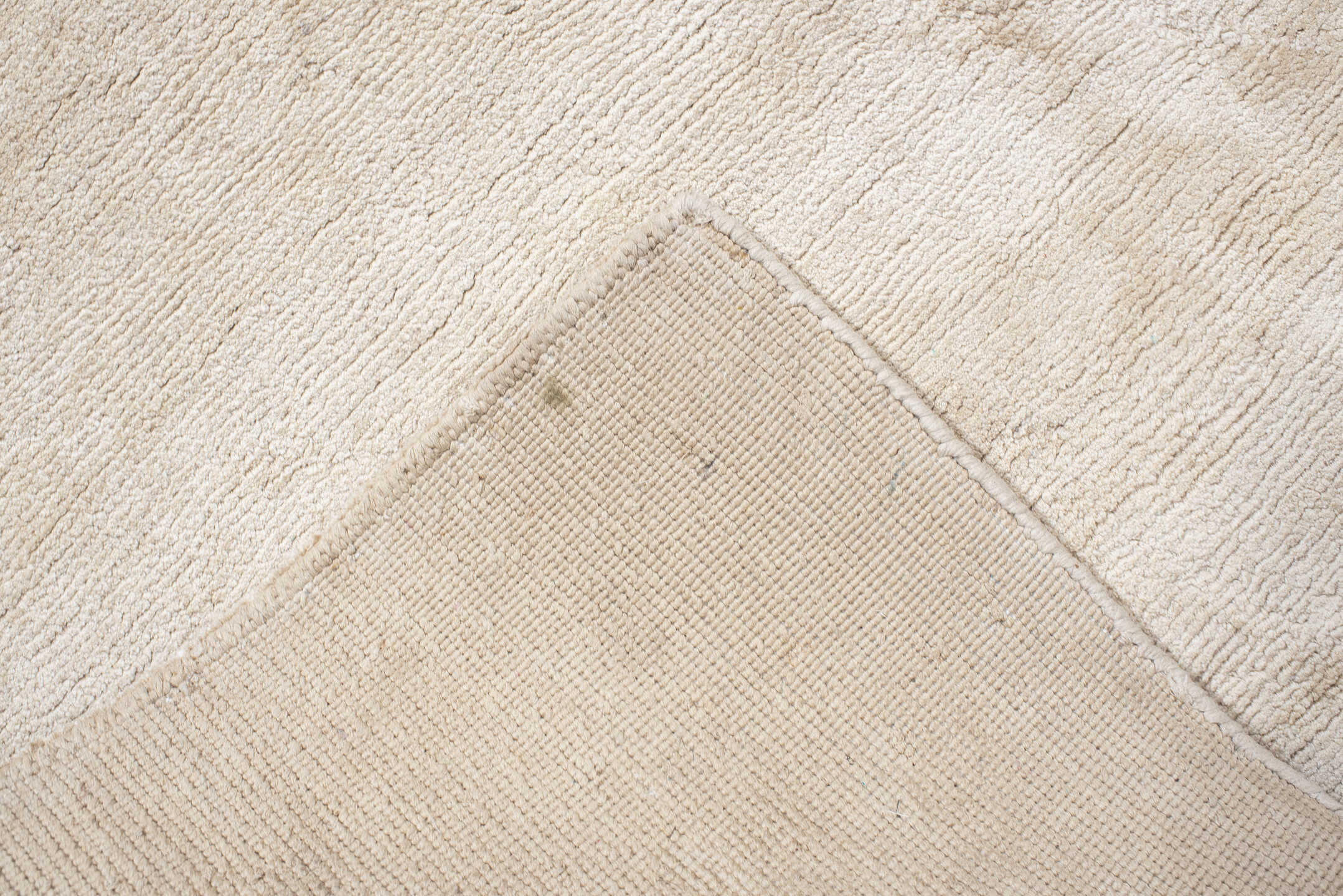 9' x 12' one-of-a-kind handmade handmade Modern large size rug. Color palette: ivory, beige, taupe, cream, camel, gray