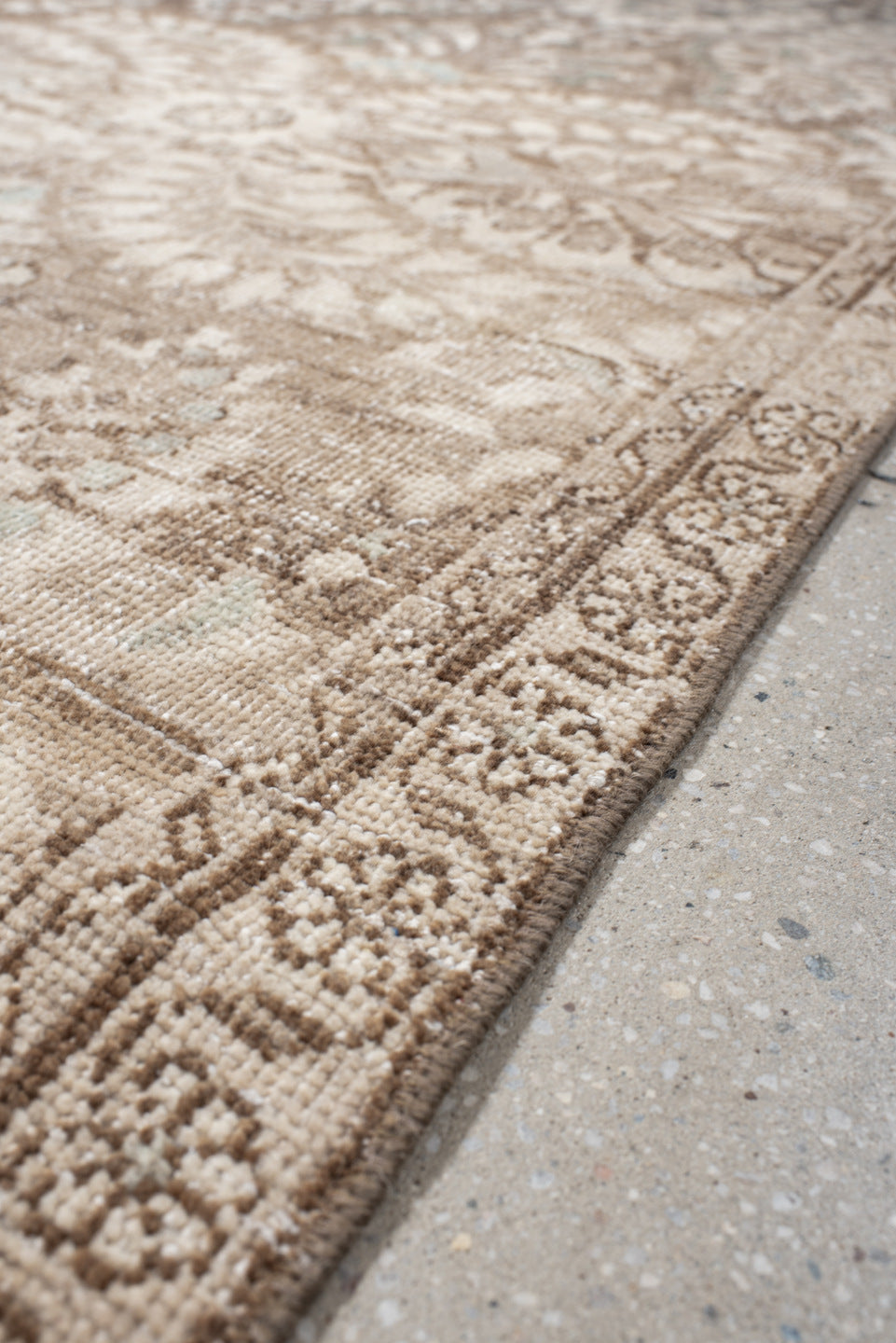 3' x 9' one-of-a-kind handmade antique Hamadan runner rug. Color palette: ivory, taupe, brown, beige, aqua, camel, gray