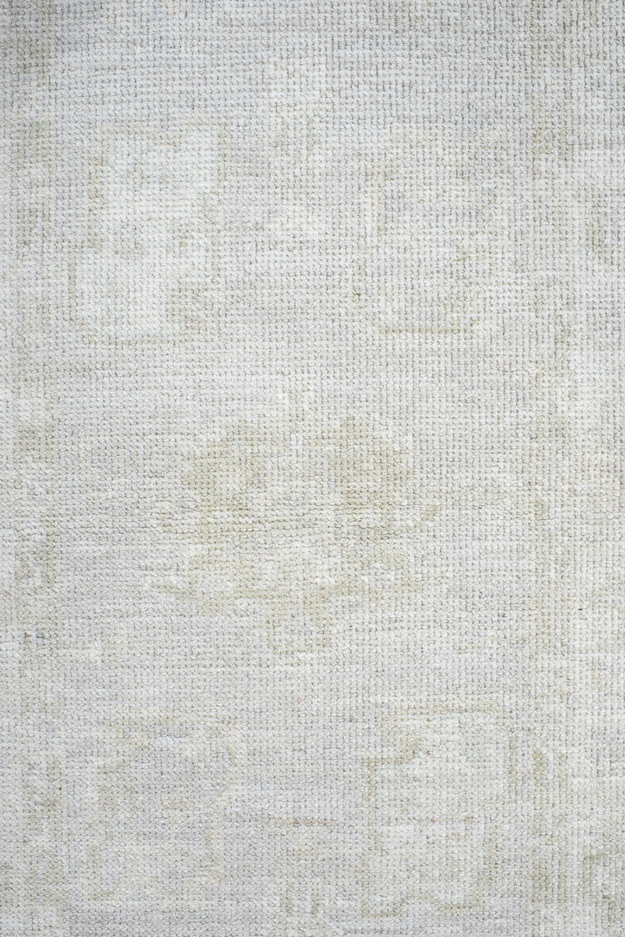 2' x 8' one-of-a-kind handmade vintage Oushak runner rug. Color palette: ivory, cream, taupe, beige, light gray, gray
