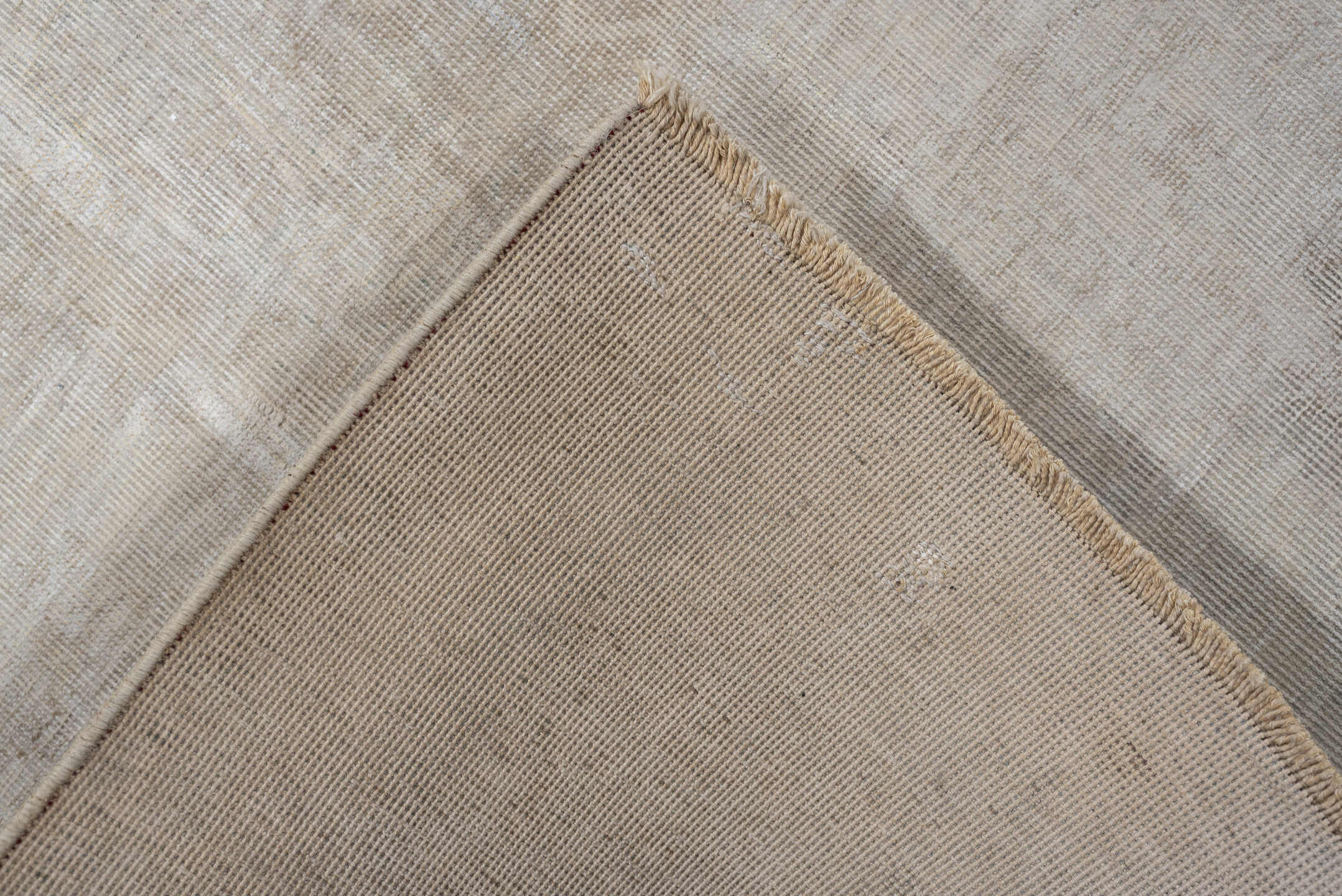 9' x 5' one-of-a-kind handmade vintage Tabriz rug. Color palette: ivory, taupe, beige, pale blue, cream, sand, light gray