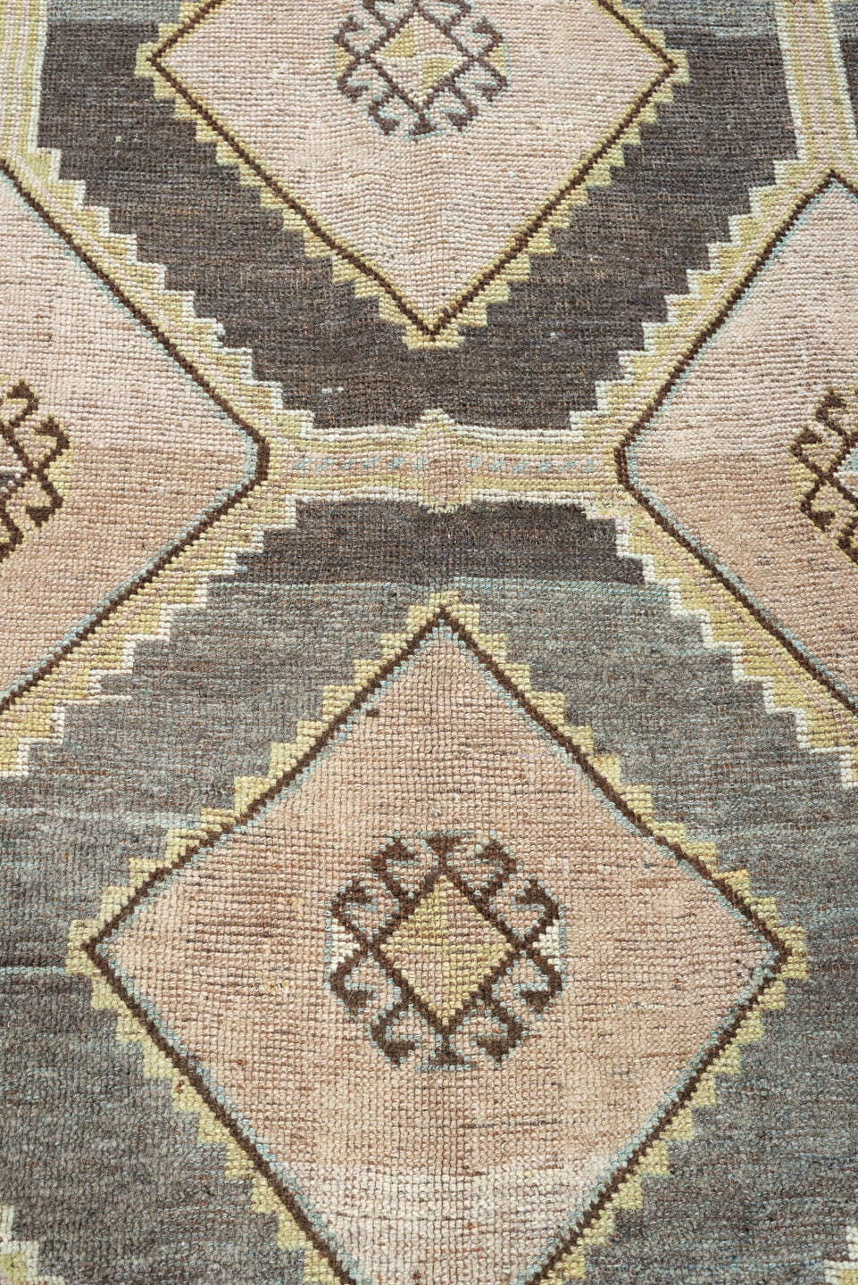 5' x 7' one-of-a-kind handmade antique Malayer medium size rug. Color palette: slate, ivory, taupe, pale blush, charcoal