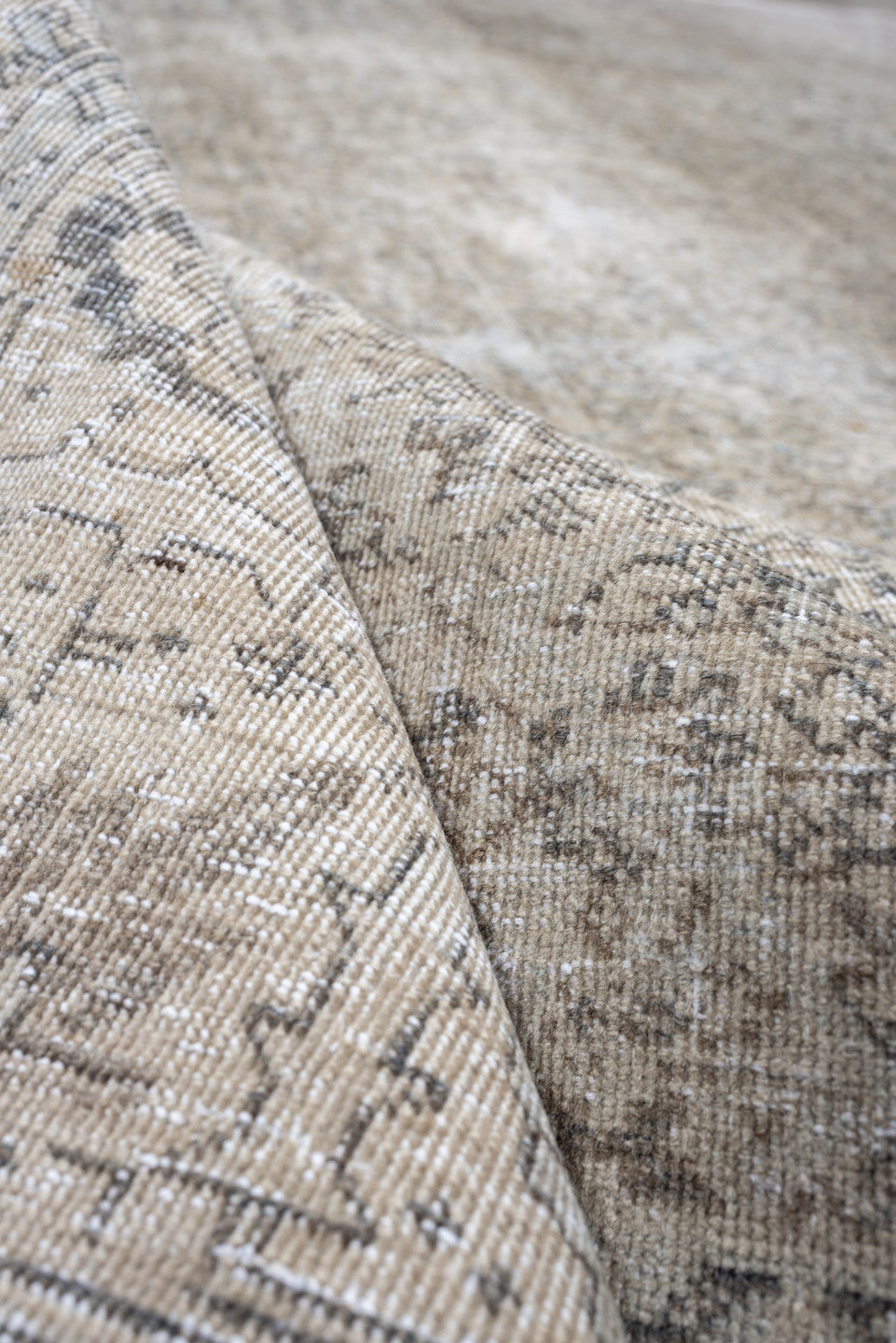 8' x 10' one-of-a-kind handmade antique Tabriz large size rug. Color palette: ivory, taupe, charcoal, gray, beige, cream