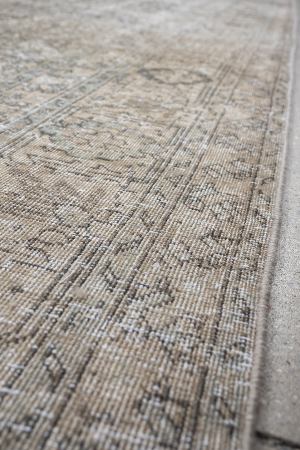 8' x 10' one-of-a-kind handmade antique Tabriz large size rug. Color palette: ivory, taupe, charcoal, gray, beige, cream
