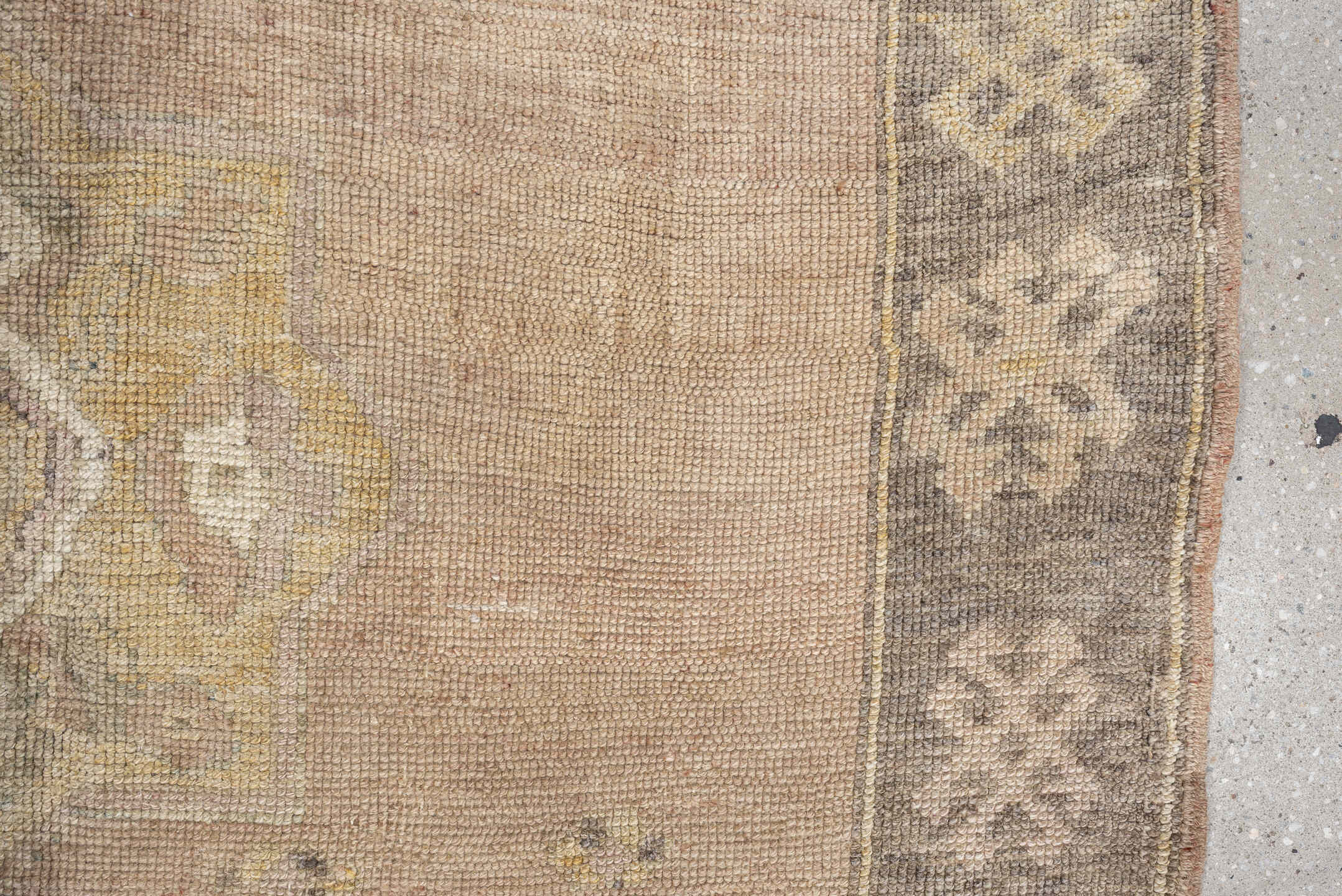 4' x 8' one-of-a-kind handmade antique Kars runner rug. Color palette: blush beige, taupe, ivory, sage, rose, brown, sand