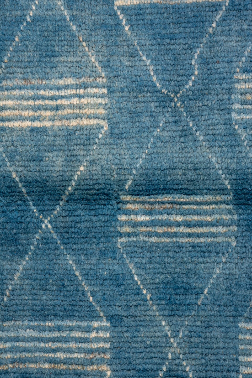 2' x 9' one-of-a-kind handmade vintage Tulu runner rug. Color palette: turquoise, ivory, aqua, teal