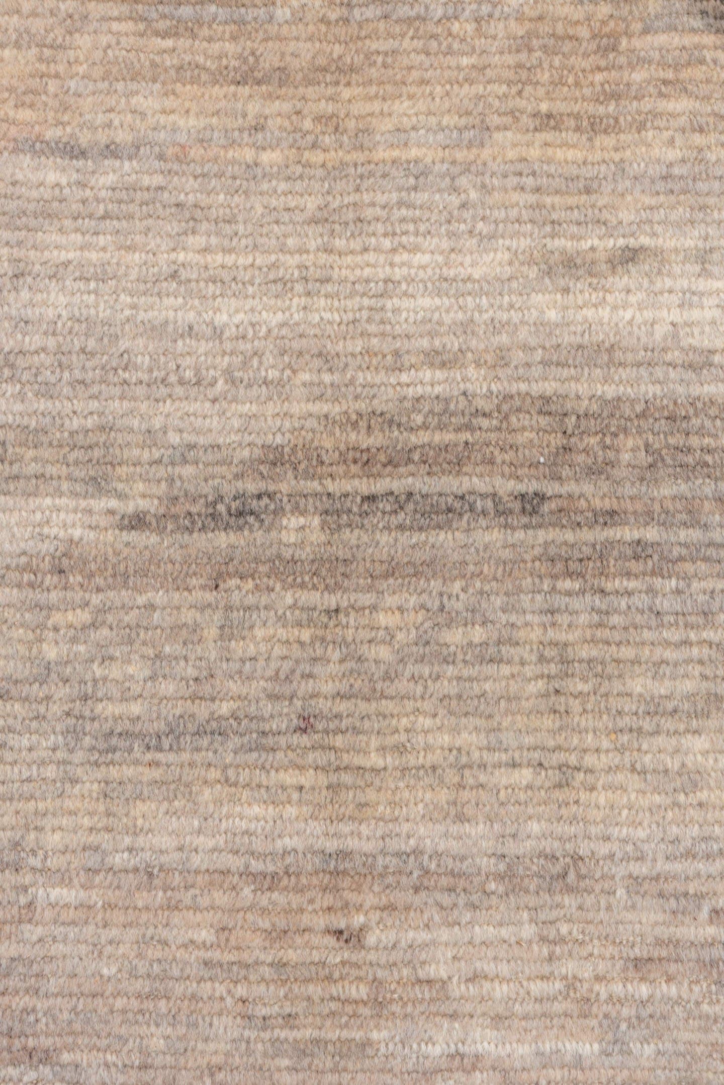5' x 6' one-of-a-kind handmade vintage Tulu rug. Color palette: ivory, taupe, beige, gray, cream