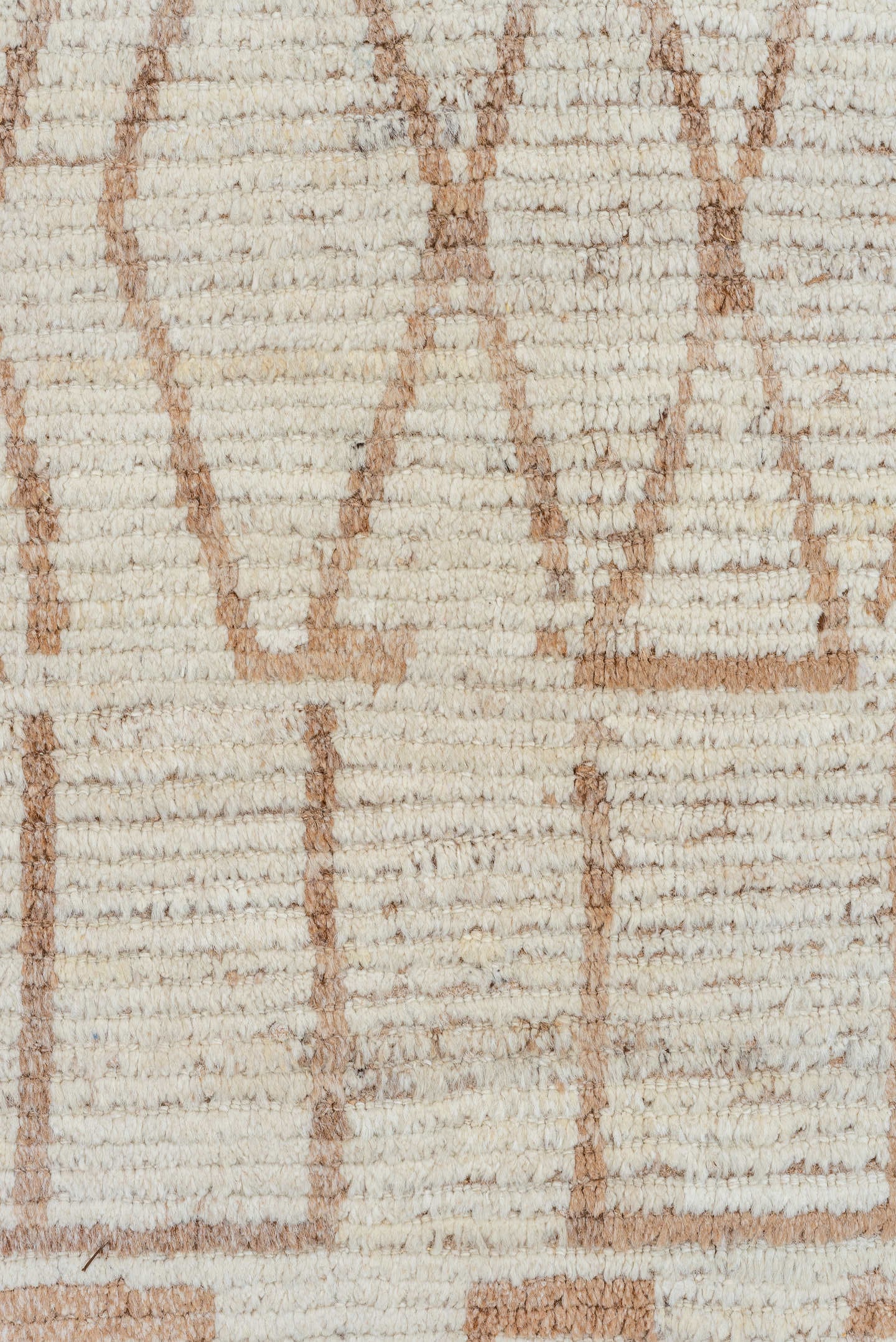 10' x 13' one-of-a-kind handmade vintage Tulu large size rug. Color palette: ivory, taupe, beige, cream, gray