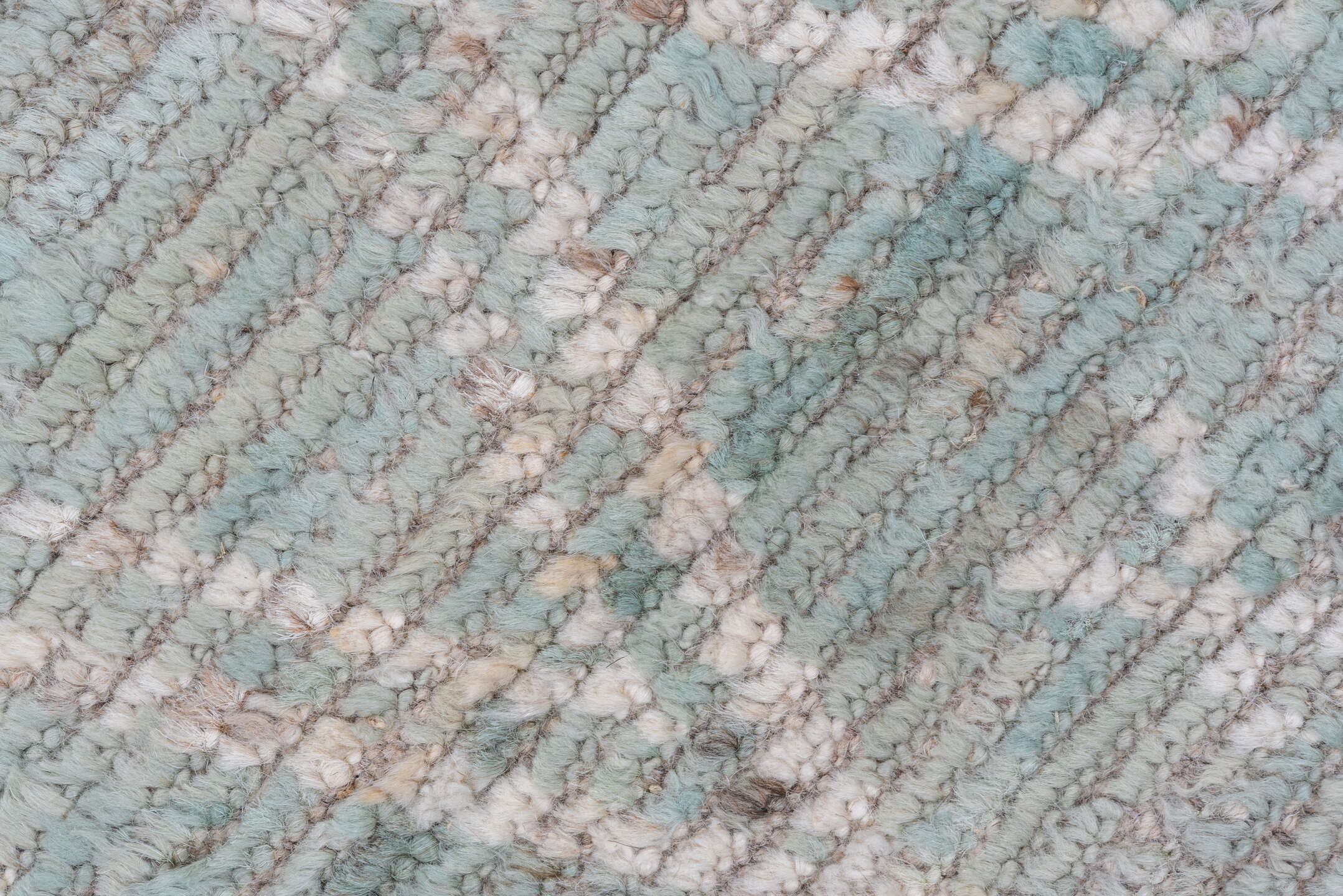 8' x 9' one-of-a-kind handmade vintage Tulu rug. Color palette: dark gray, gainsboro, gray, light gray, off-white, pink